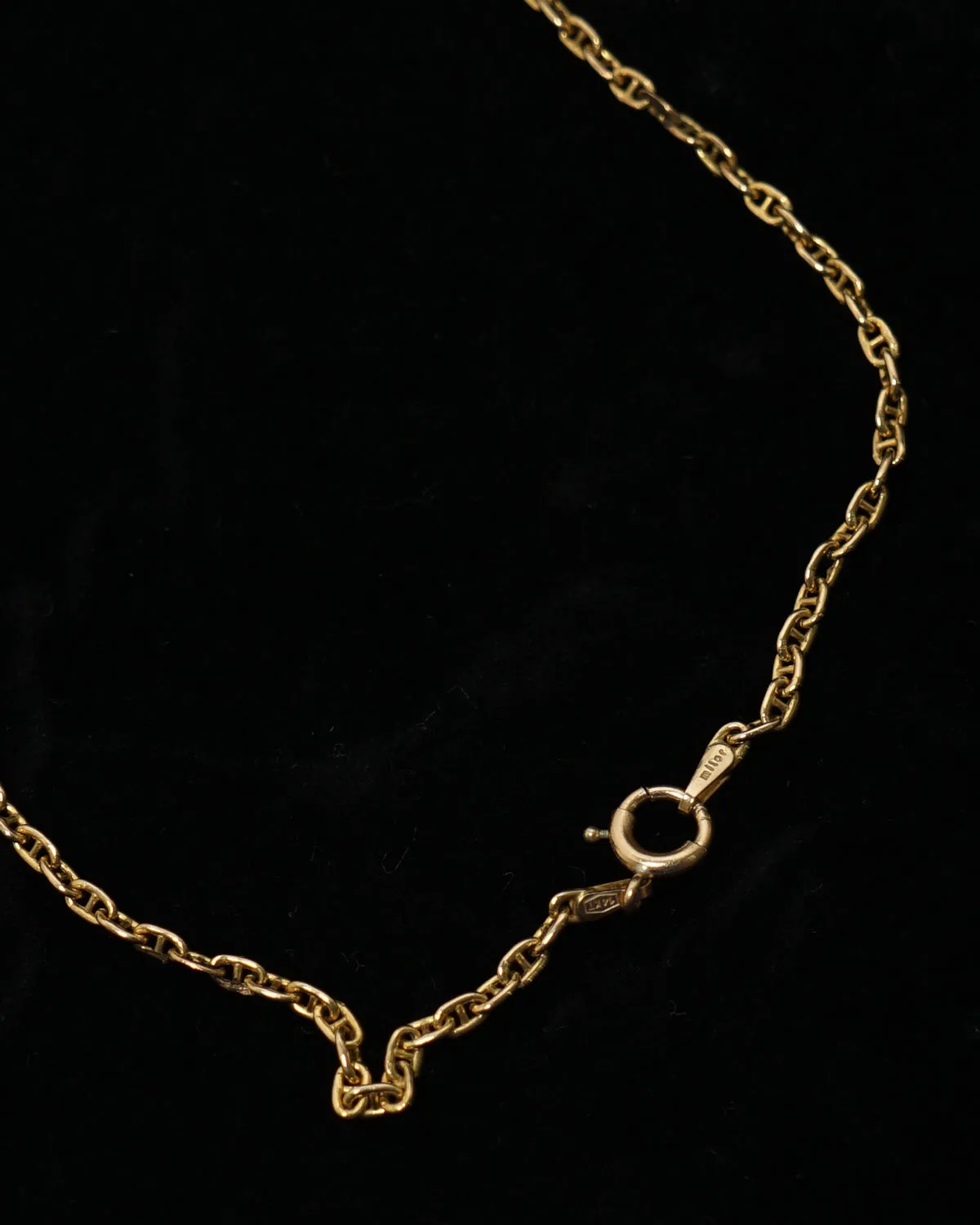 14k Gold Anchor Chain Necklace