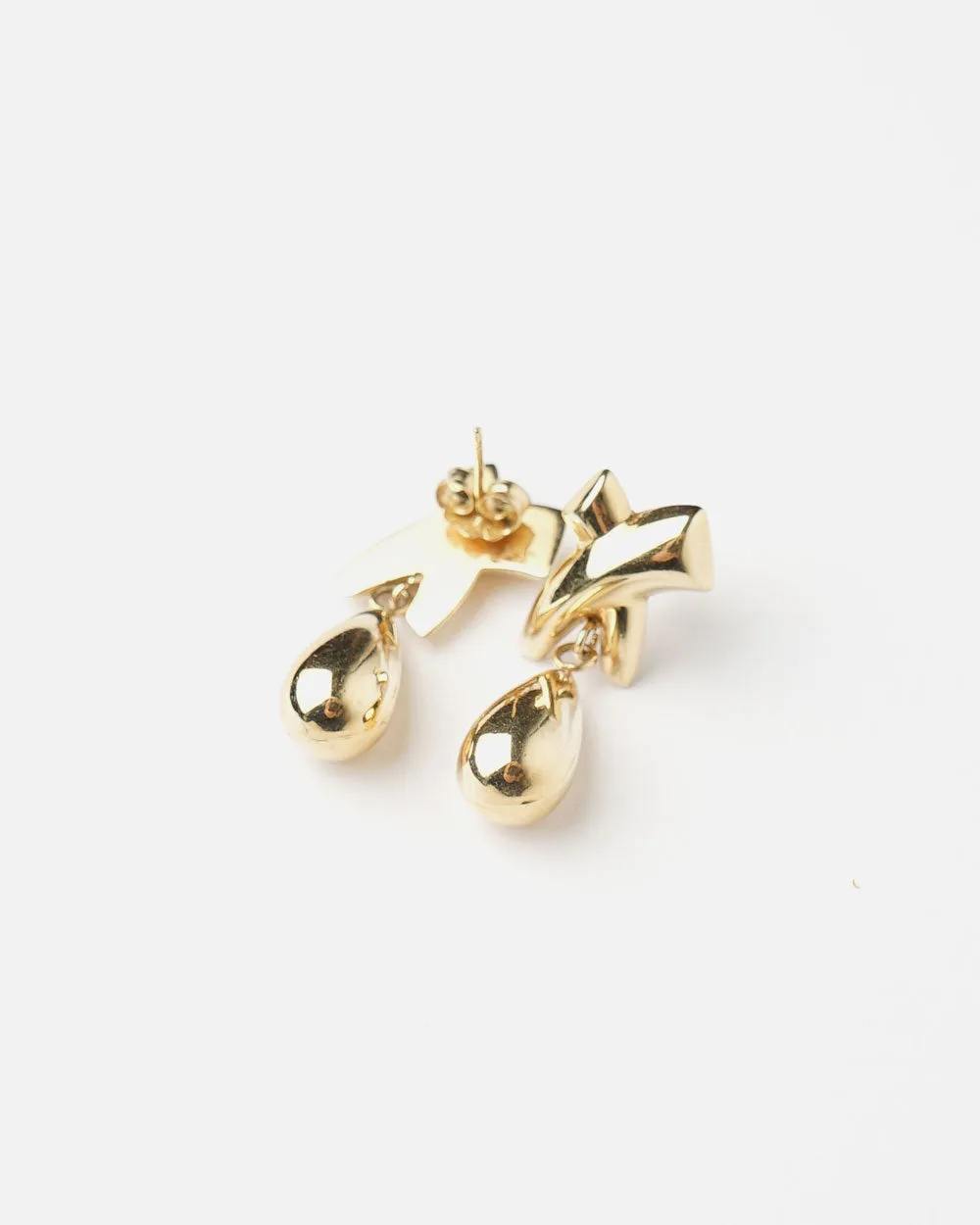 14k Gold Teardrop Earrings