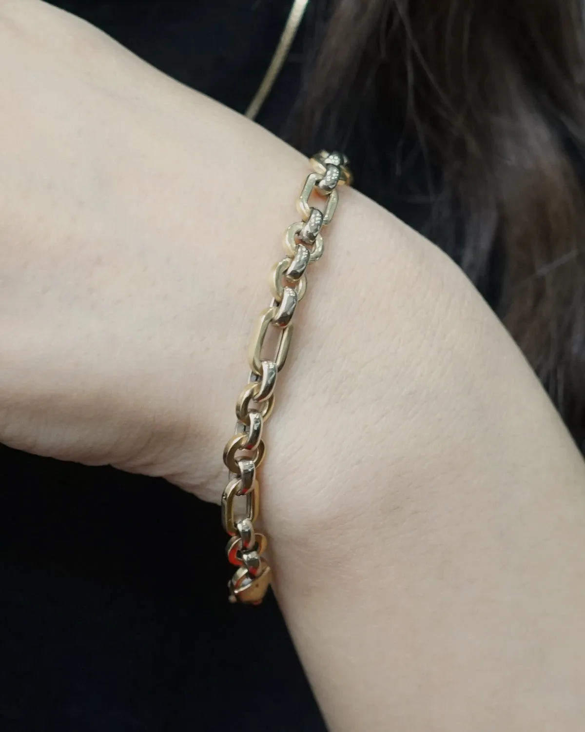 14k Yellow & White Gold Bracelet