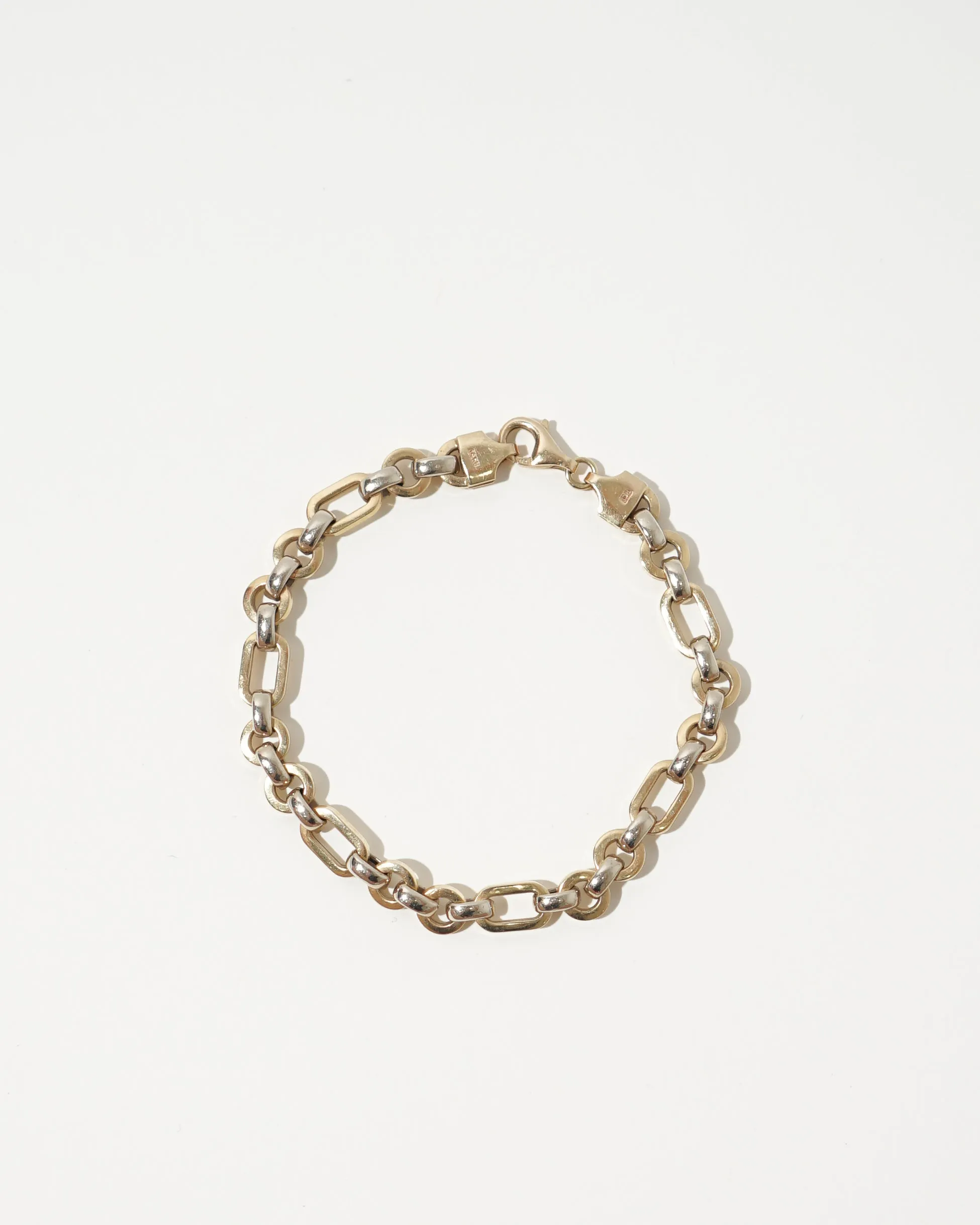 14k Yellow & White Gold Bracelet