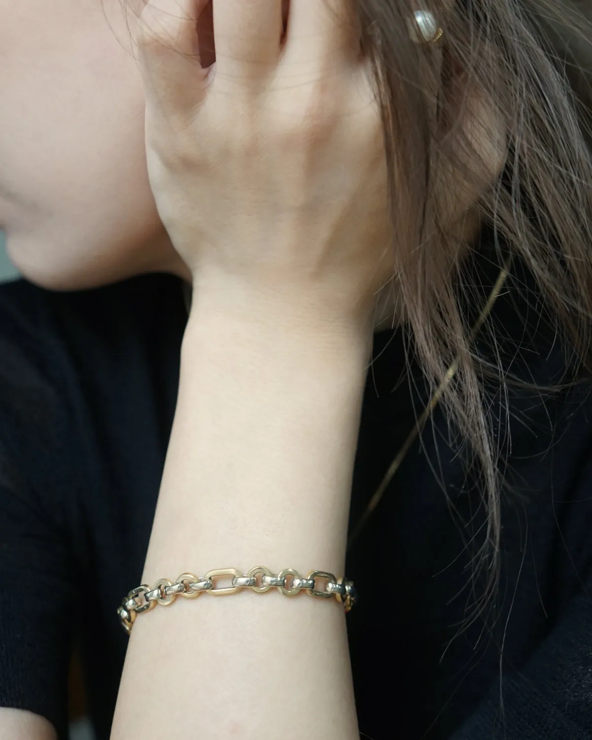 14k Yellow & White Gold Bracelet