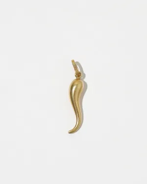 18K Gold Horn Charm