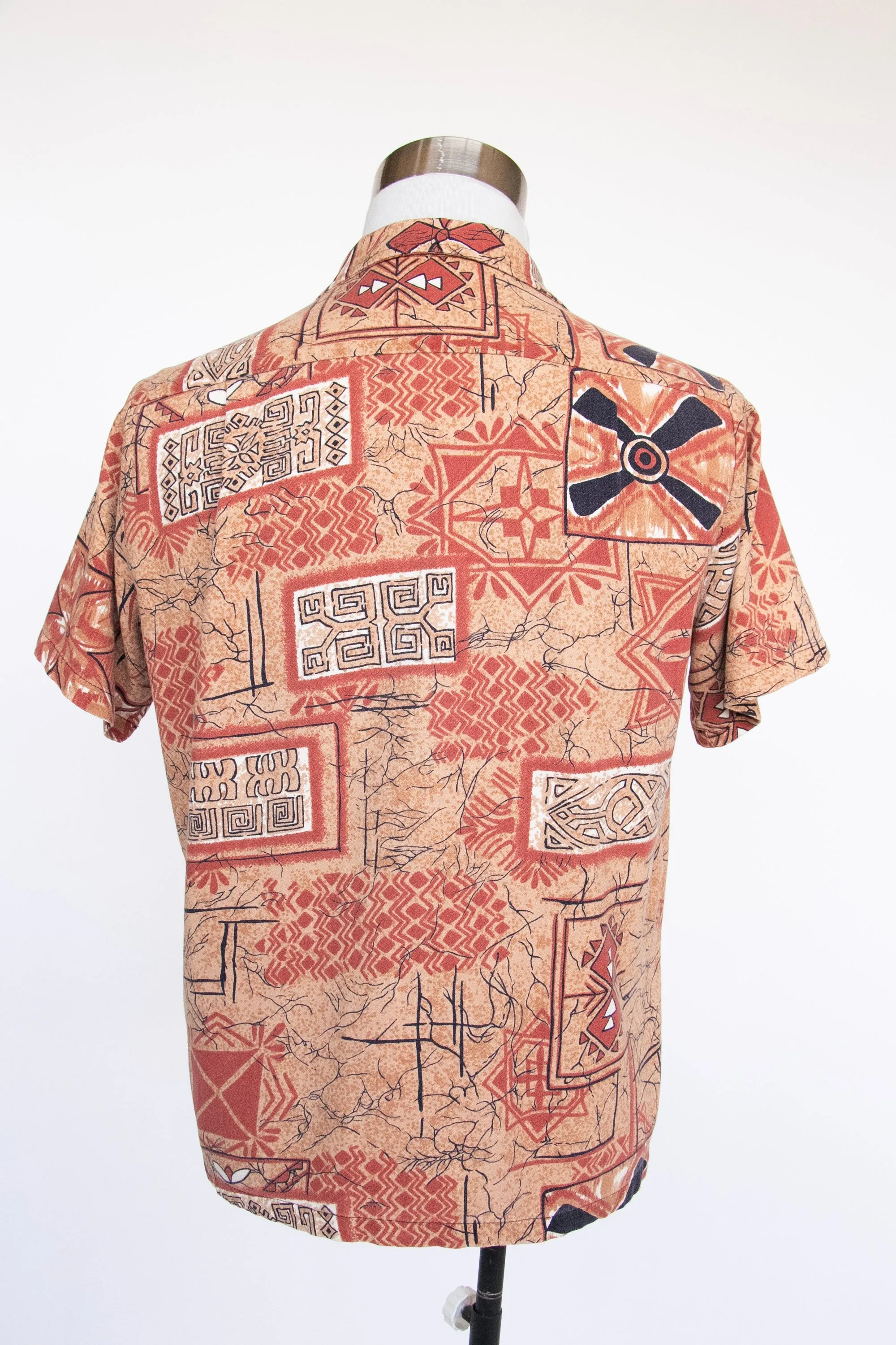 1970s Hawaiian Shirt Cotton Men's M
