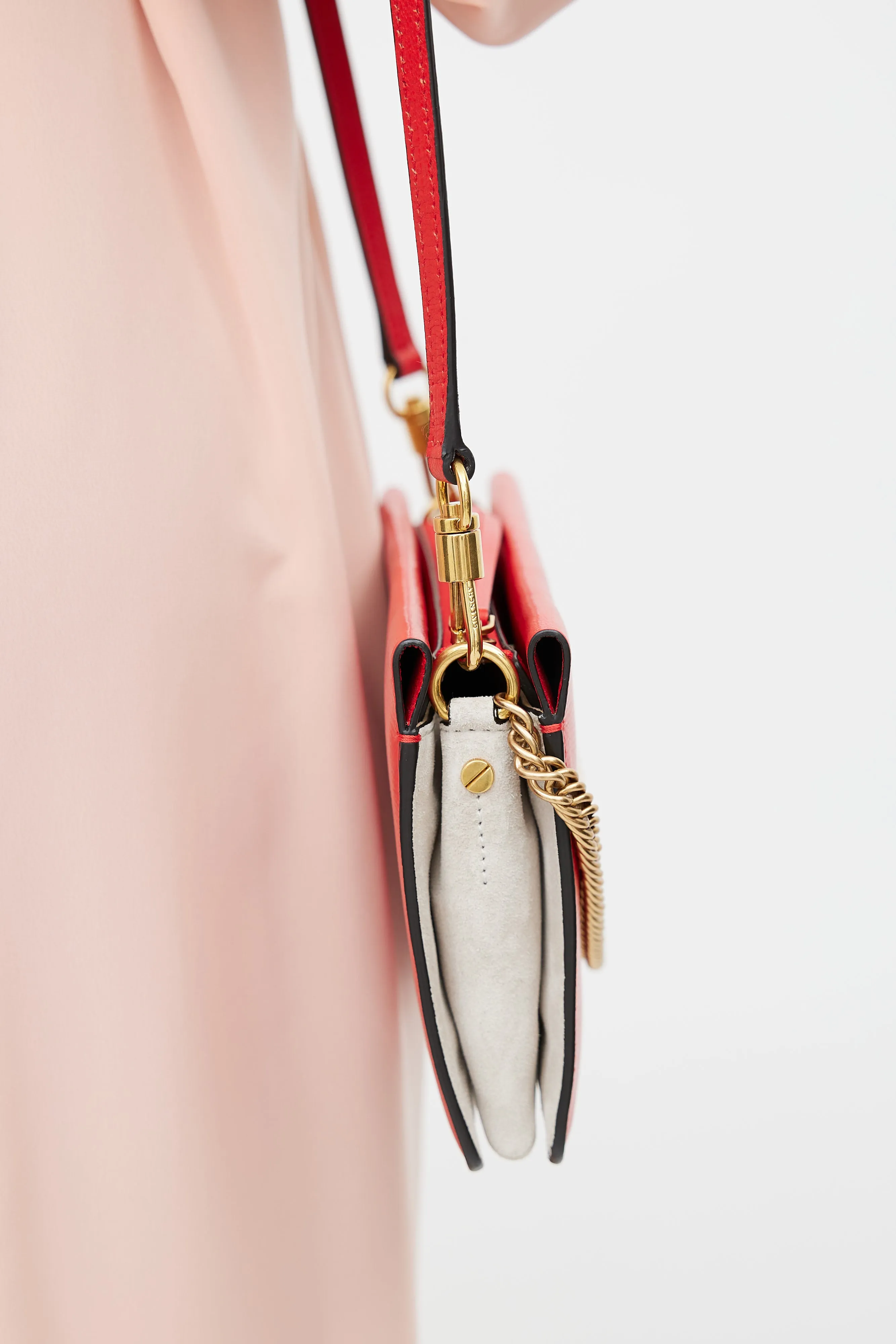 2018 Red Leather Cross3 Crossbody Bag