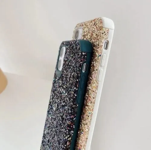 3D Glitter Soft Rubber Case