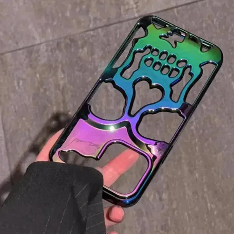3D Hollow Skull Phone Case (For iPhones)