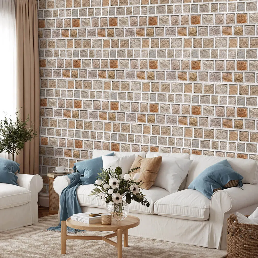 3D Rock Stone Peel and Stick Wall Tile
