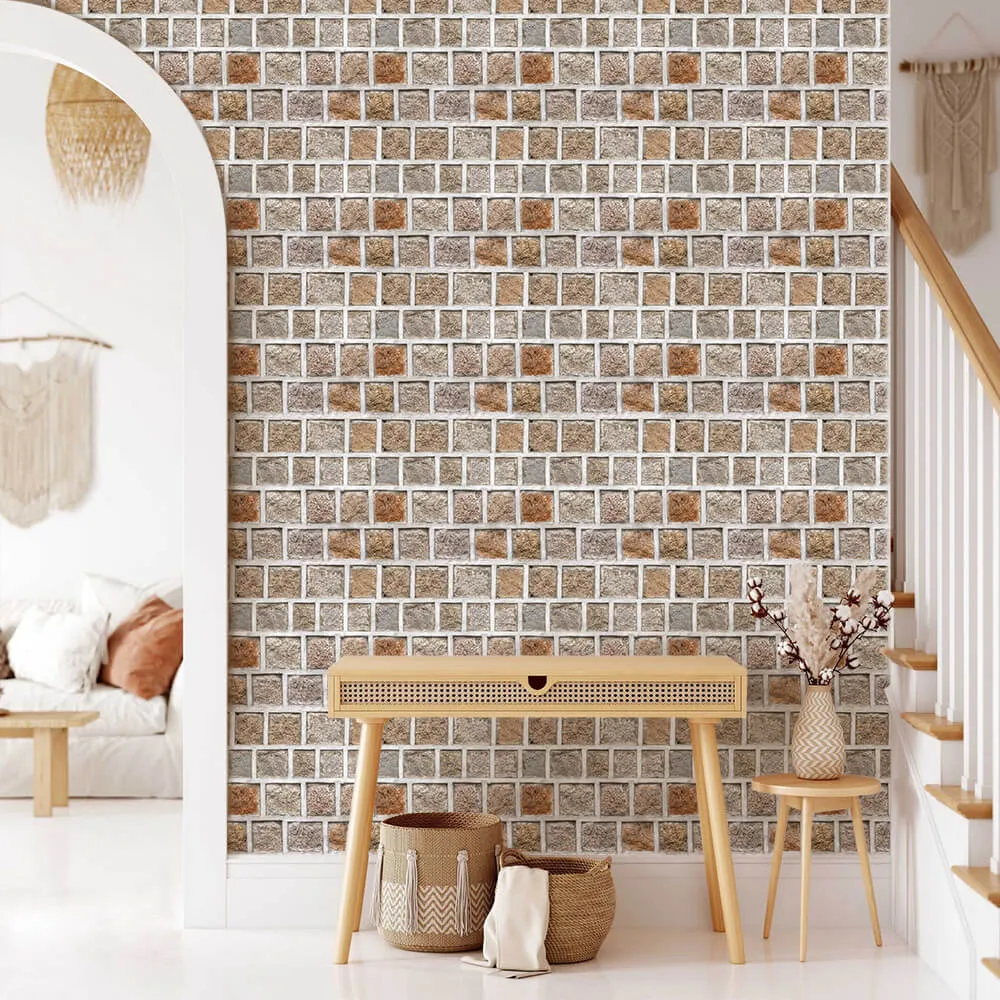 3D Rock Stone Peel and Stick Wall Tile