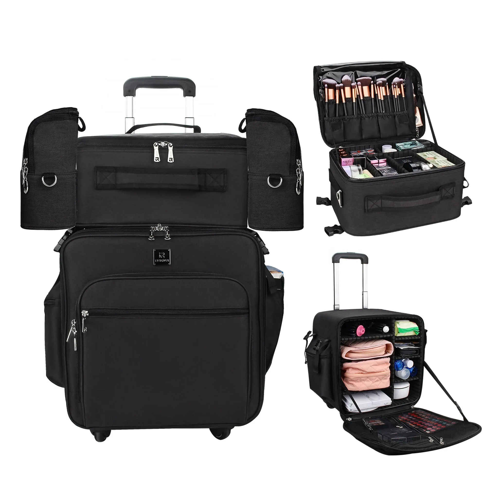 4 in 1 Rolling Makeup Case