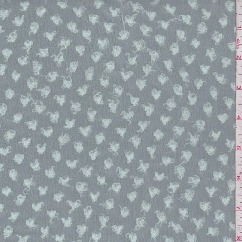 4 YD PC-Light Green Boucle Dot Chiffon Fabric