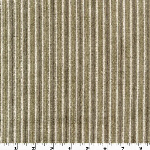 Abalone Gray/White/Multi Chenille Stripe Home Decorating Fabric