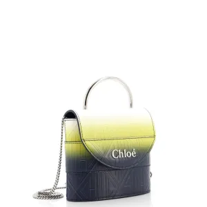 Aby Lock Bag Embossed Leather Small