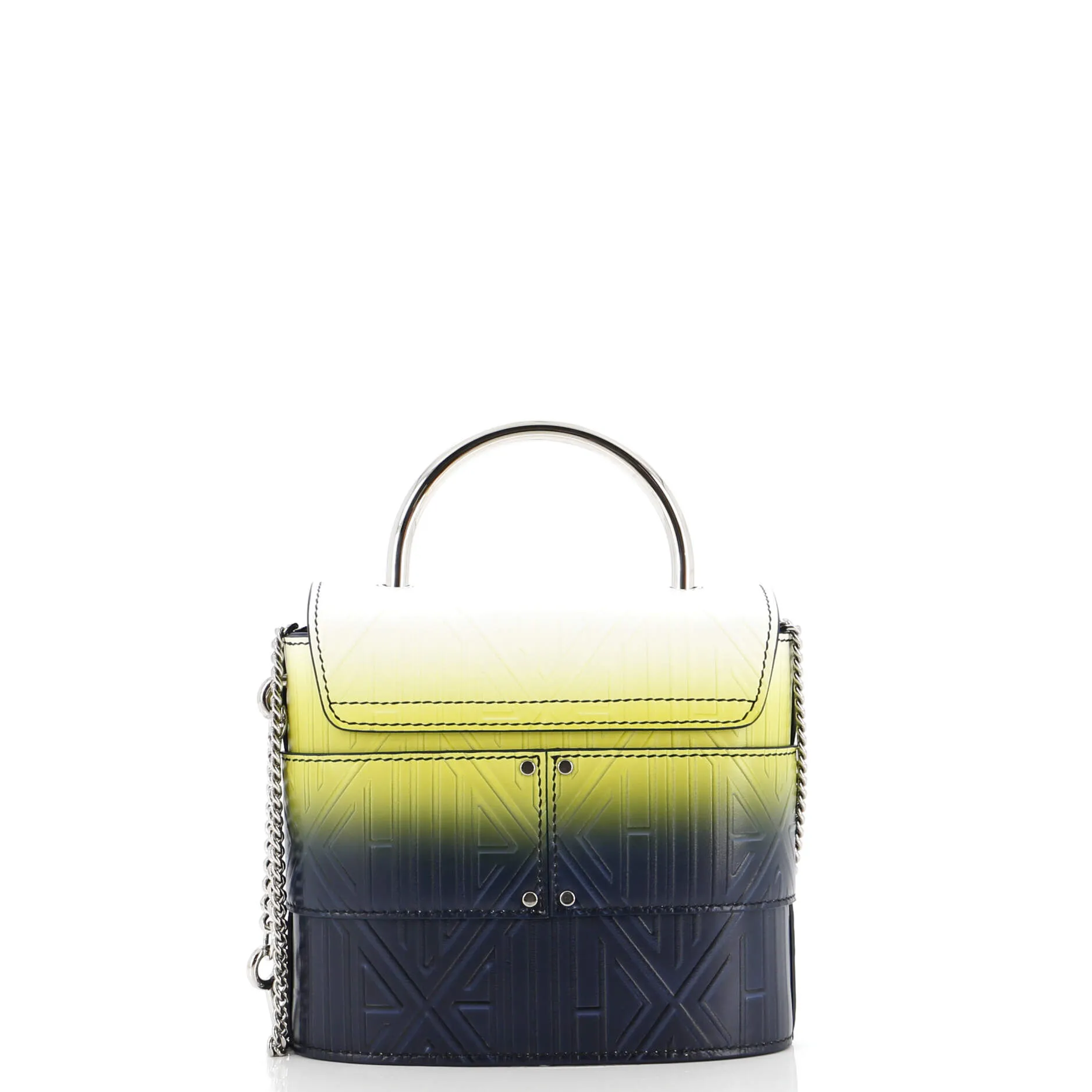 Aby Lock Bag Embossed Leather Small