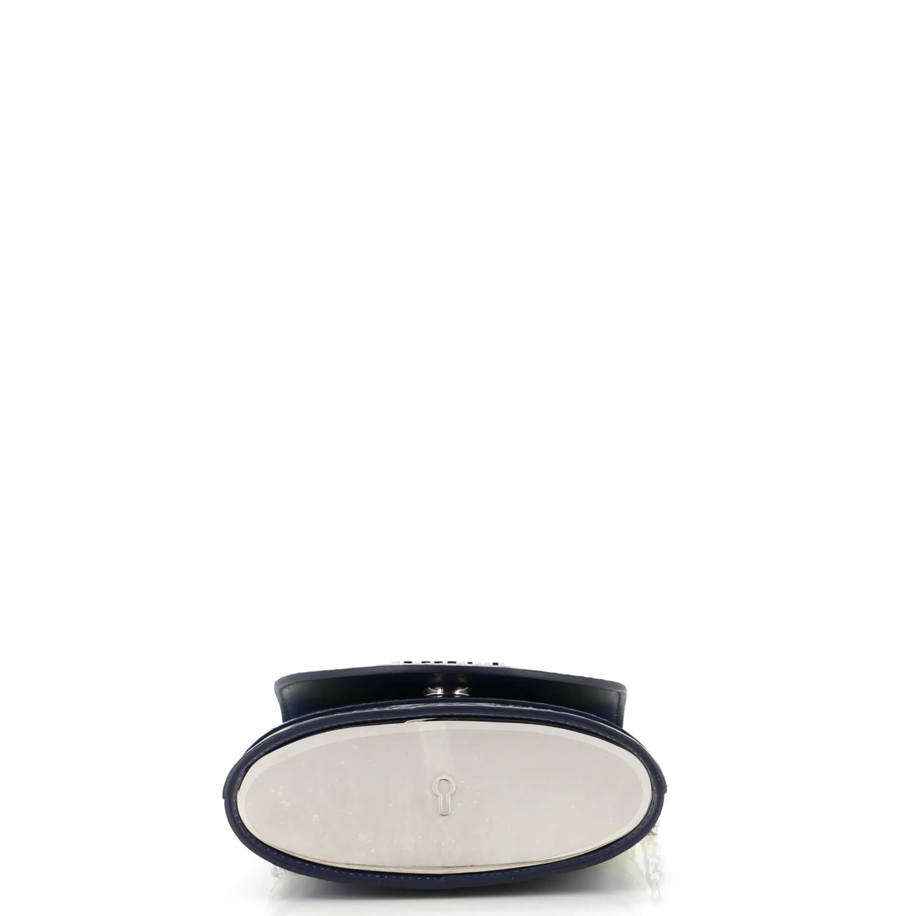 Aby Lock Bag Embossed Leather Small