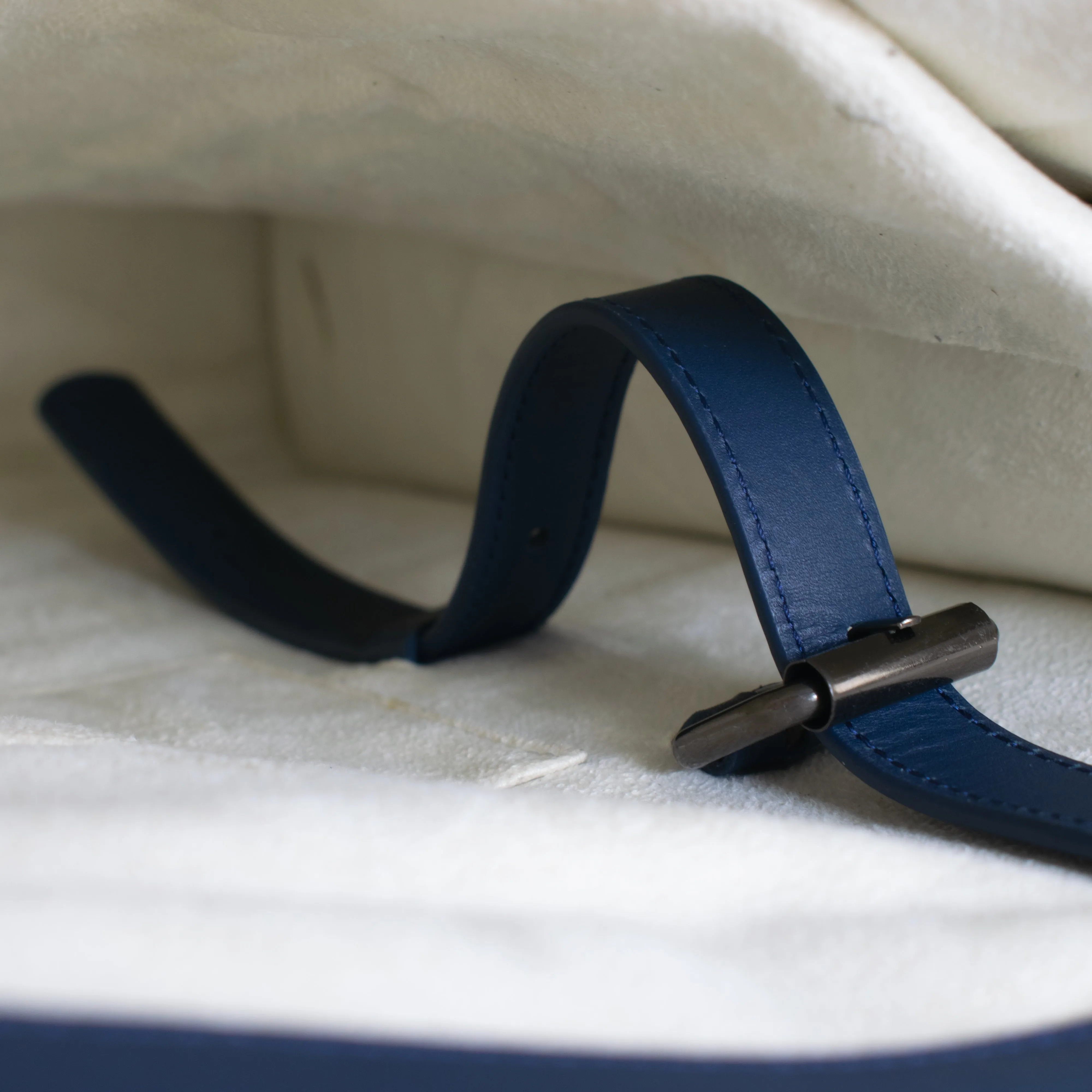 Adjustable Tote Bag in Navy Blue