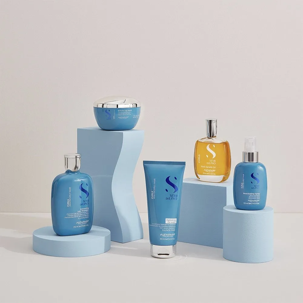 Alfaparf Milano Semi Di Lino Curls Enhancing Low Shampoo 250ml & Conditioner 200ml Twin