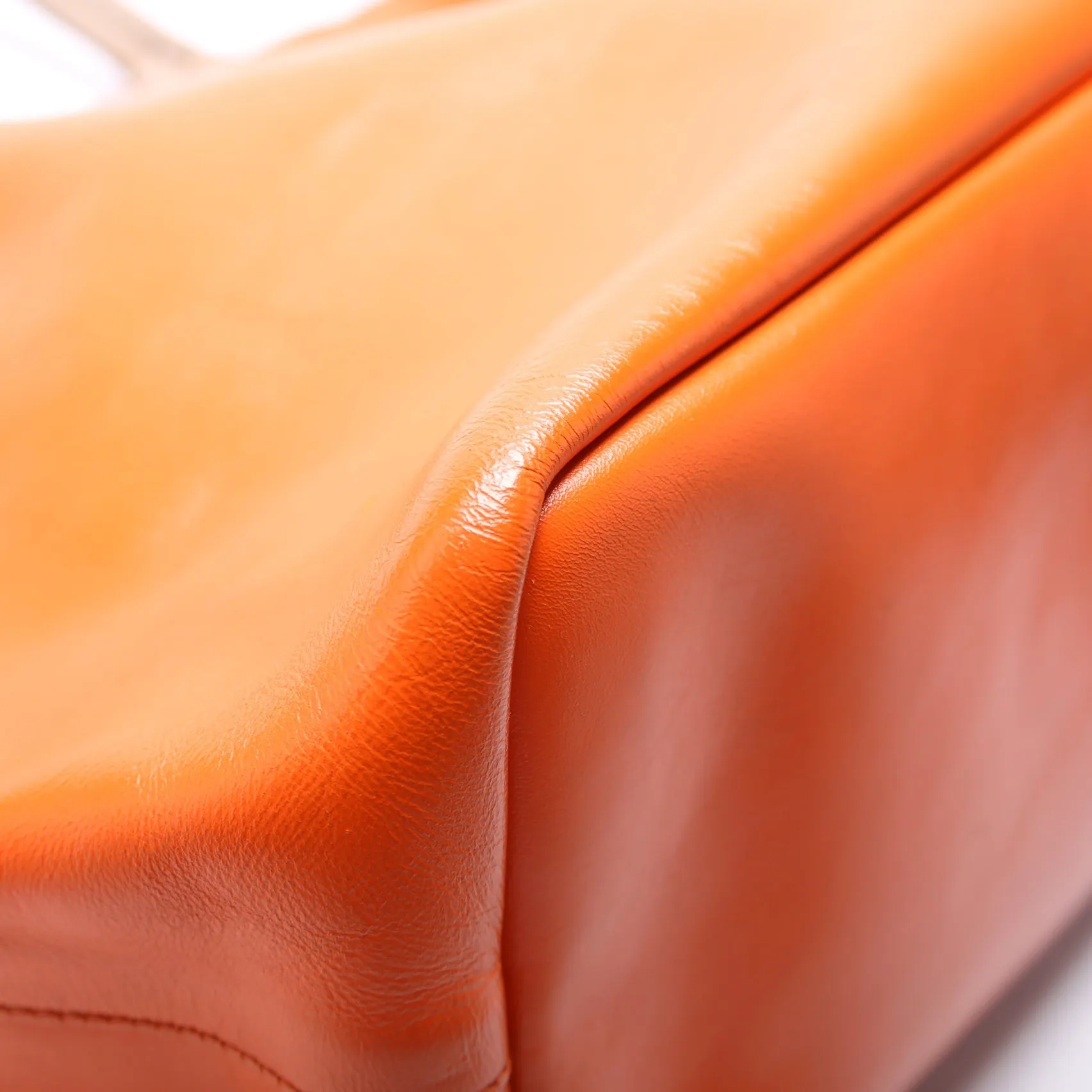 Antigona Soft Shopping Leather Orange
