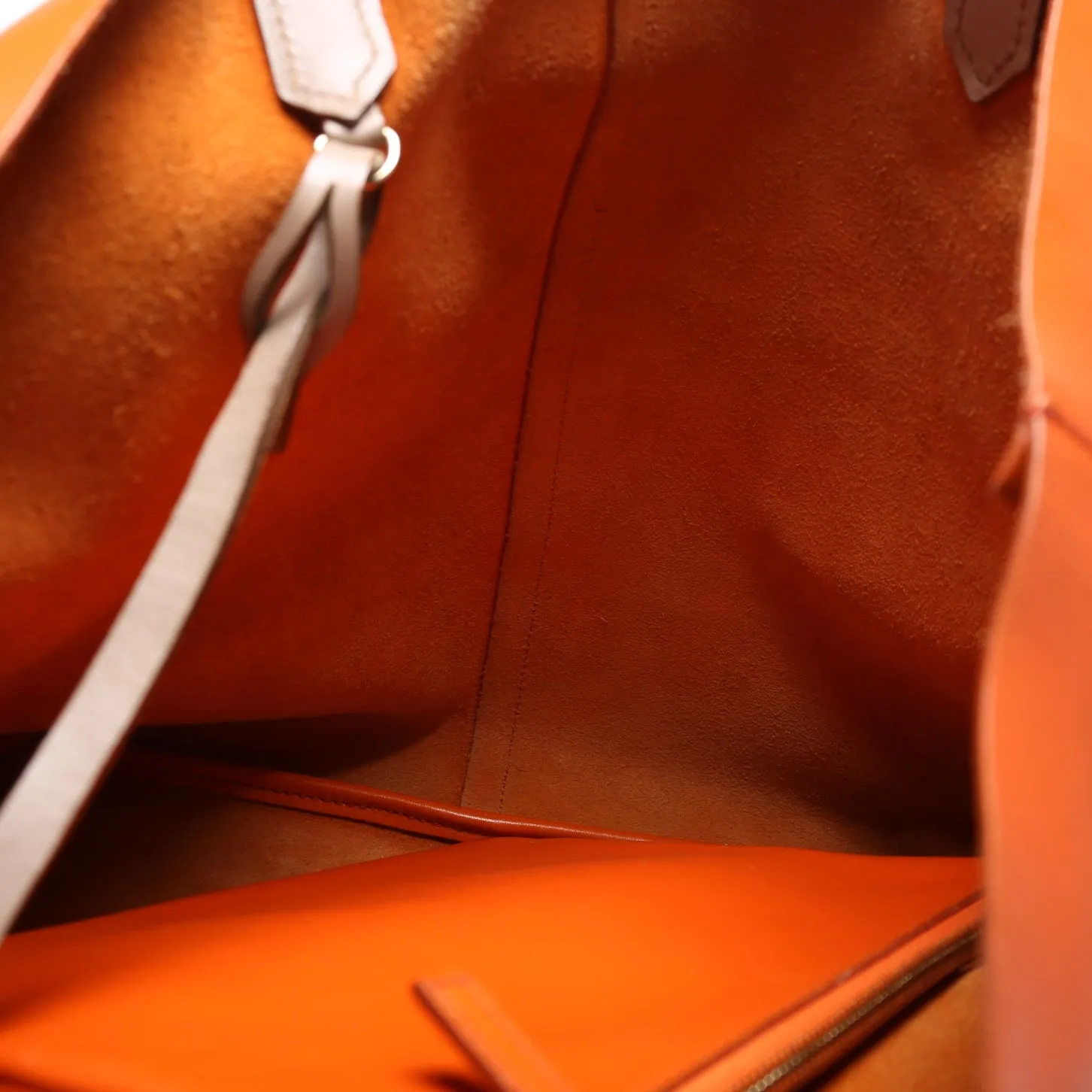 Antigona Soft Shopping Leather Orange