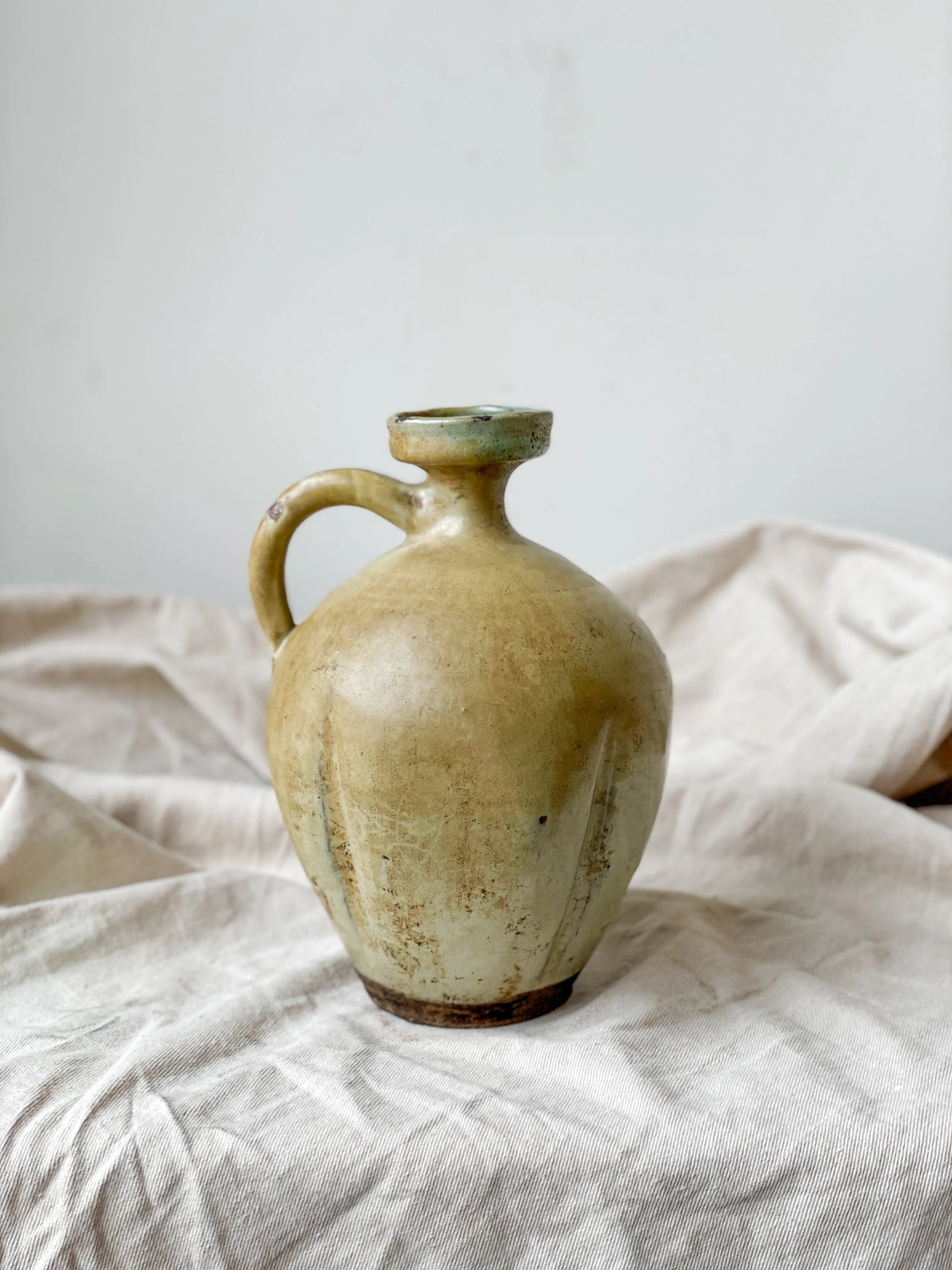 Antique Ceramic Pitcher Vase