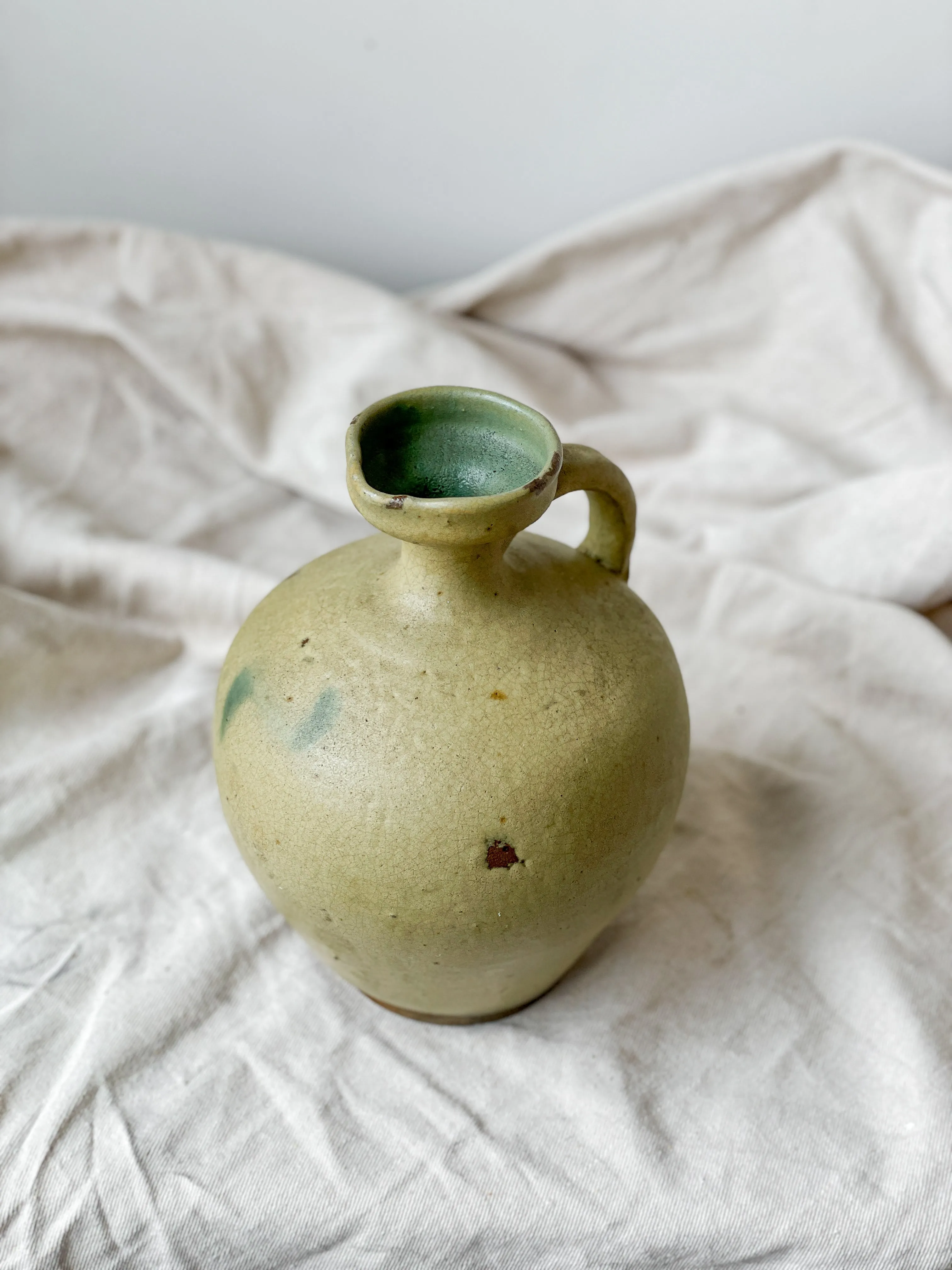 Antique Ceramic Pitcher Vase