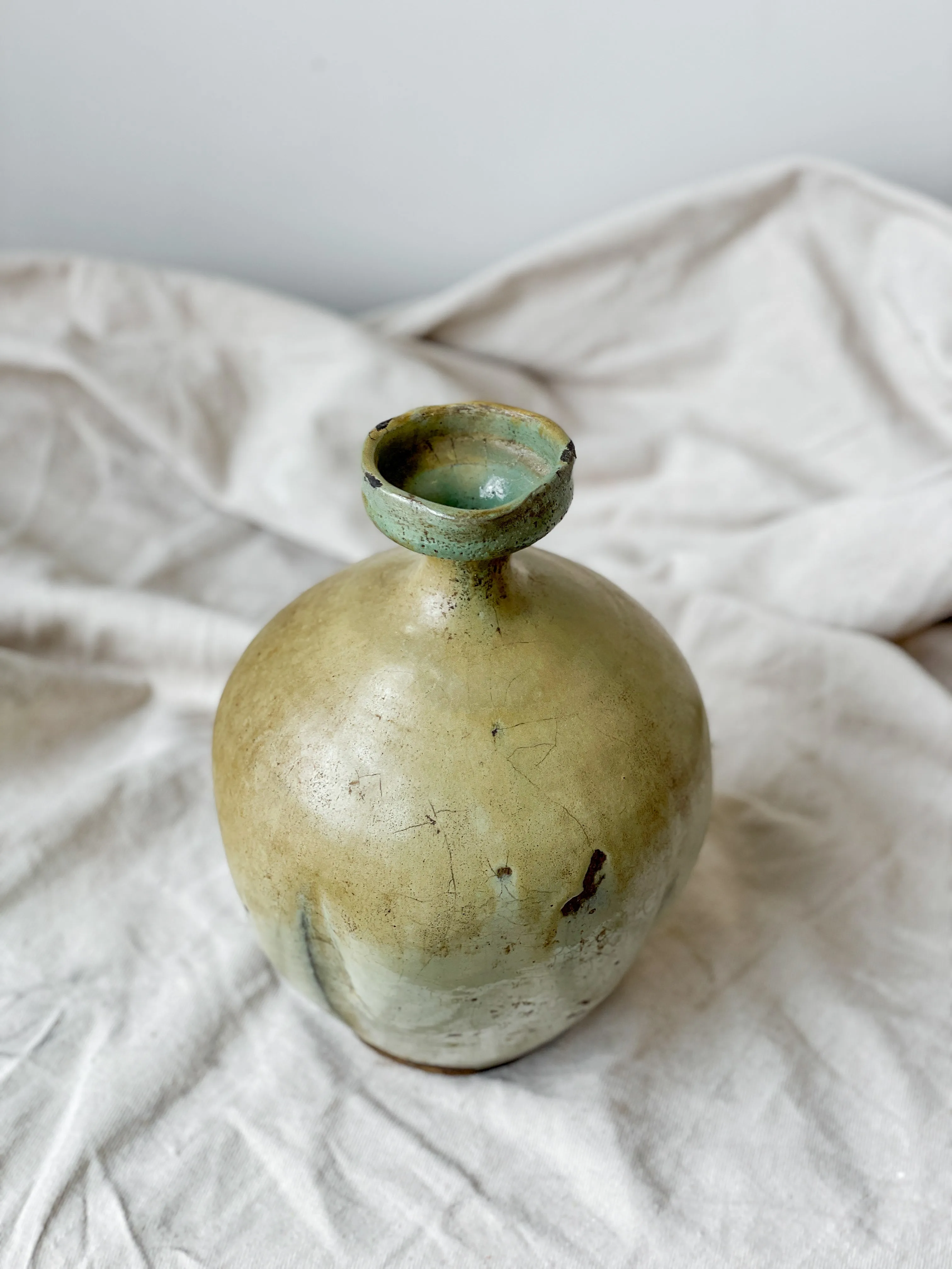 Antique Ceramic Pitcher Vase
