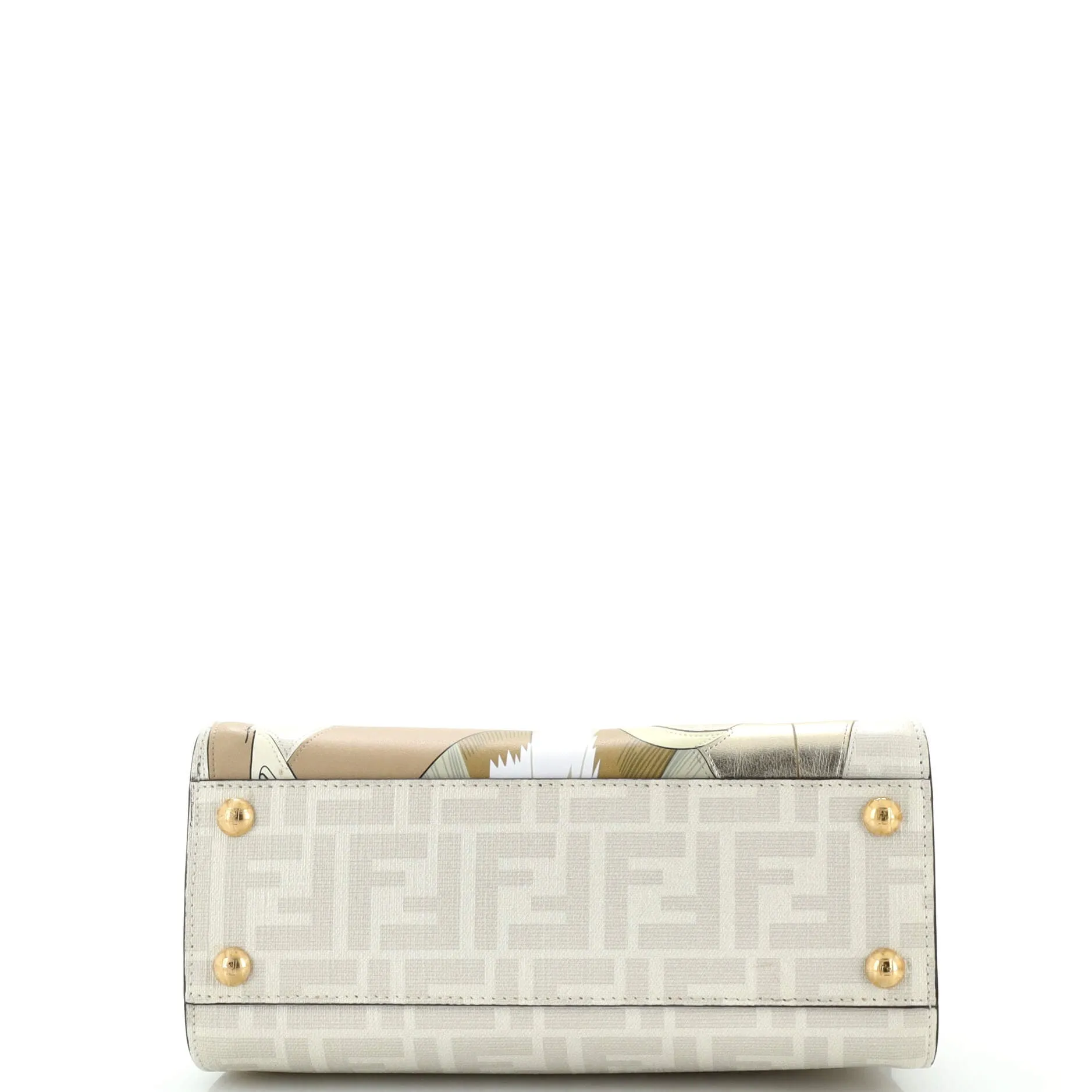 Antonio Lopez Peekaboo Bag Zucca Coated Canvas with Printed Leather Inlay Mini