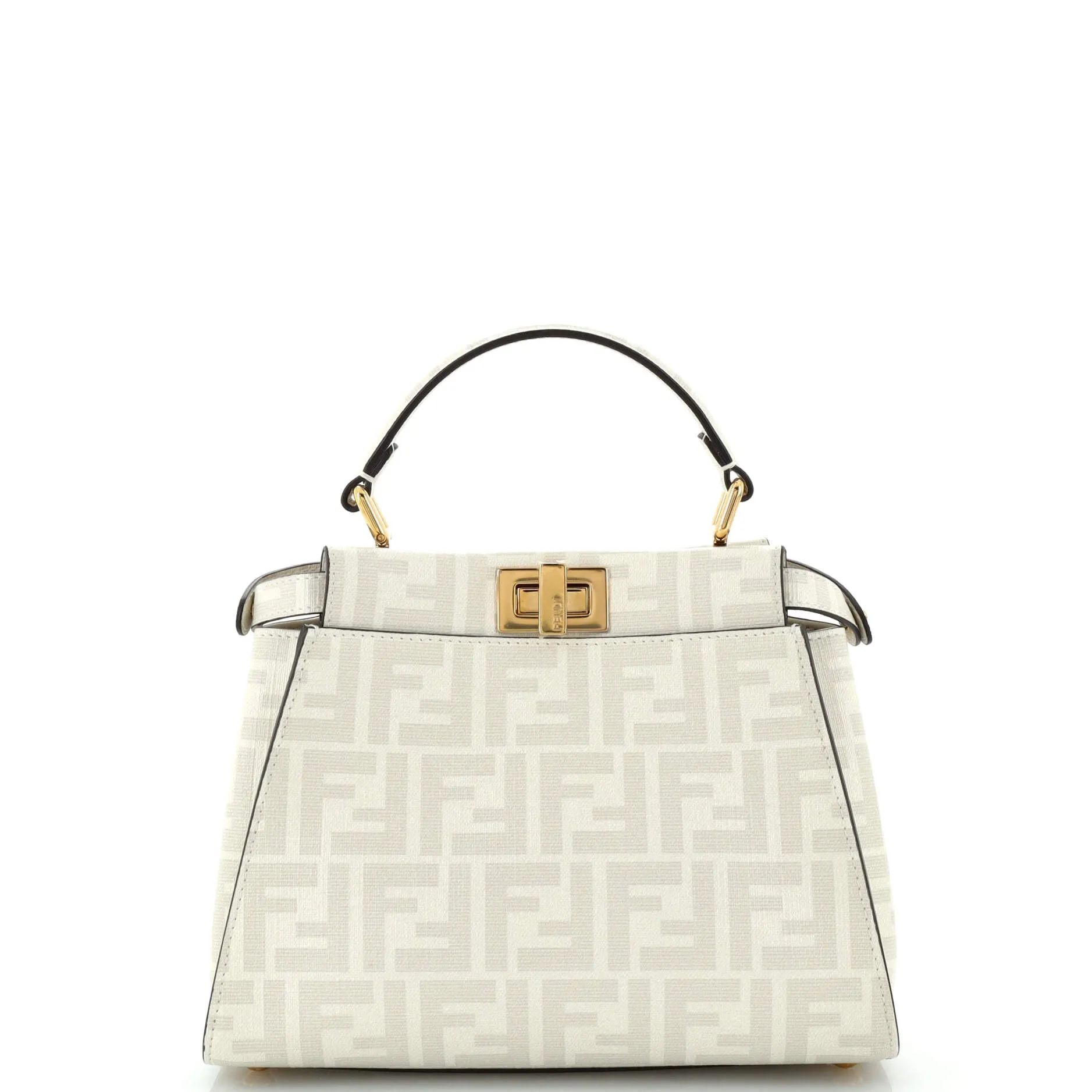 Antonio Lopez Peekaboo Bag Zucca Coated Canvas with Printed Leather Inlay Mini