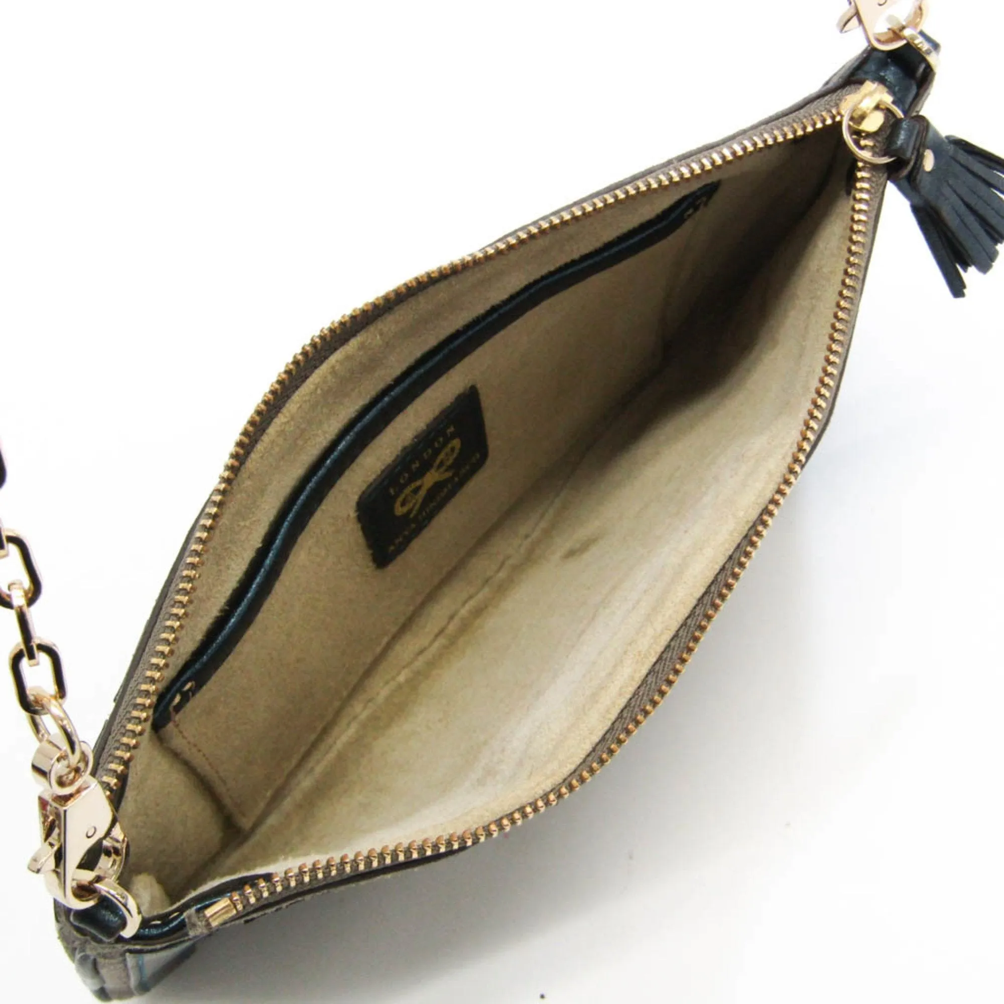 Anya Hindmarch Navy Leather Bag