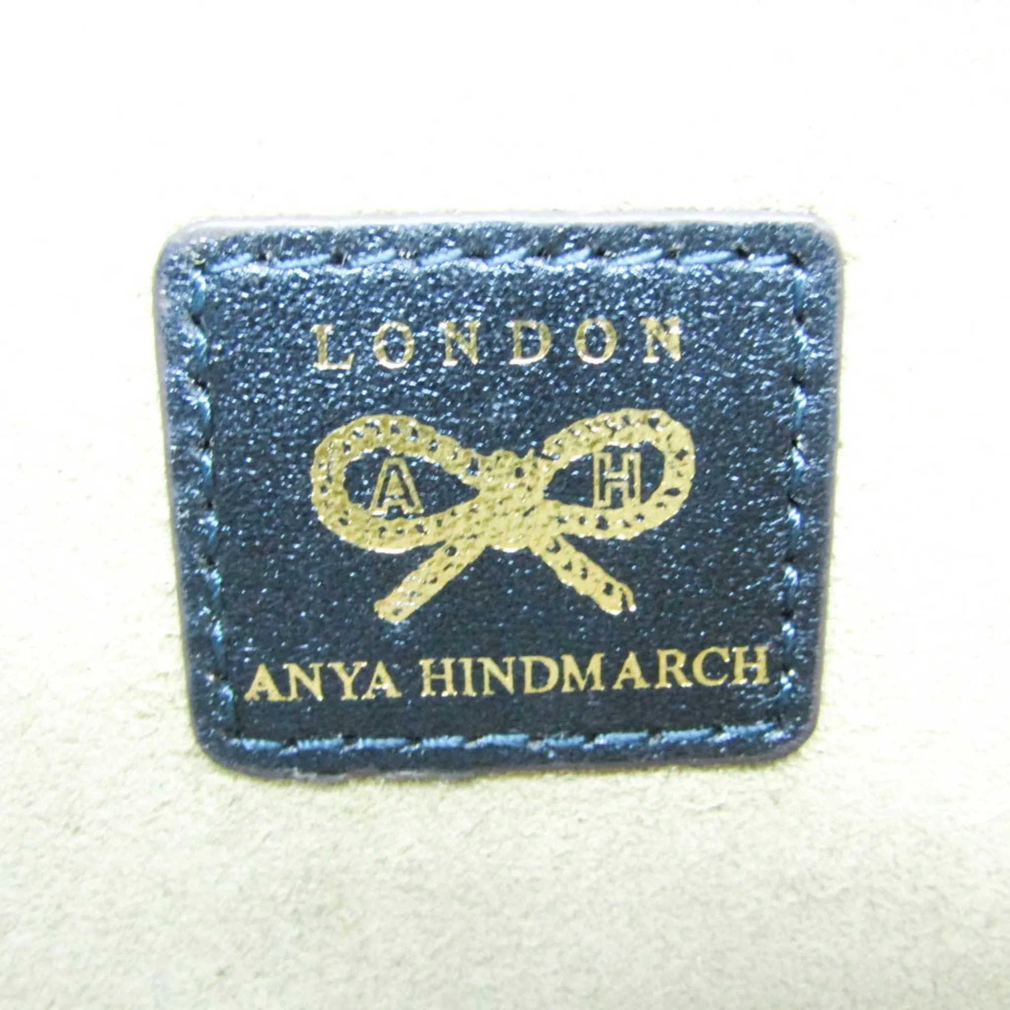 Anya Hindmarch Navy Leather Bag