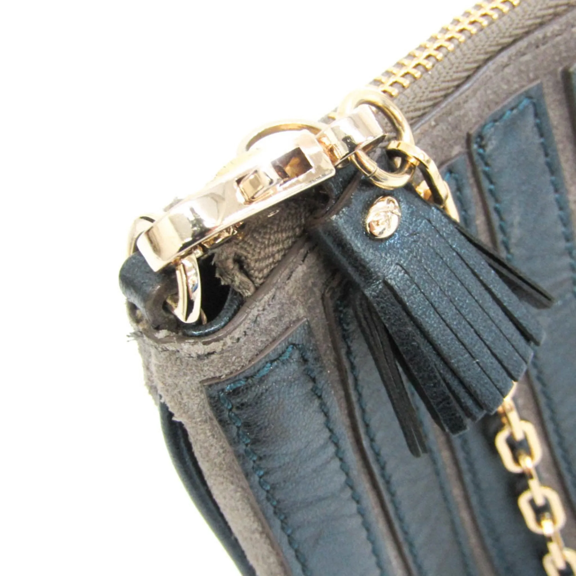 Anya Hindmarch Navy Leather Bag