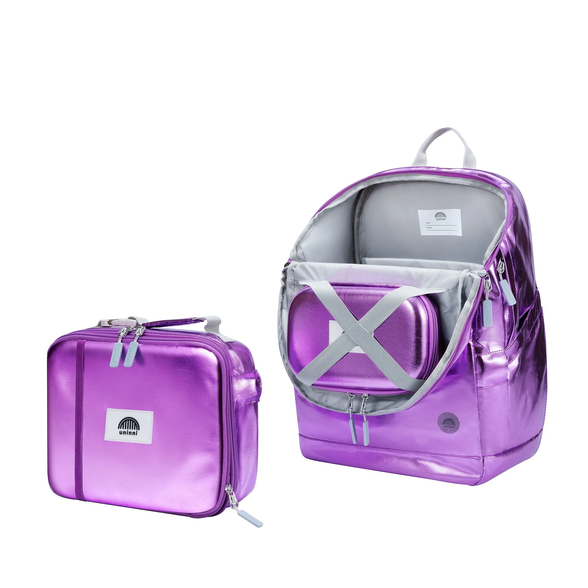 Arden Pencil Case - Metallic Lavender