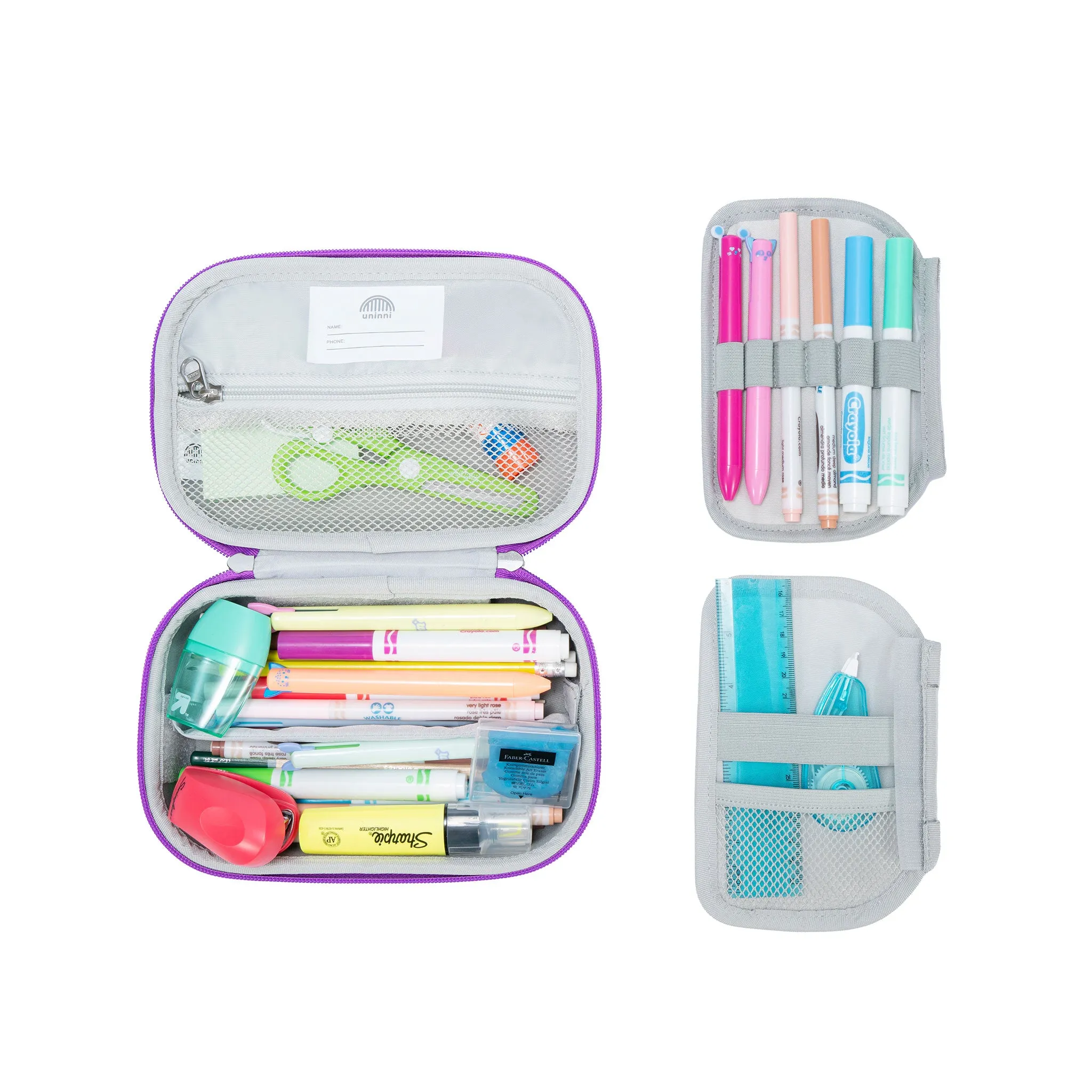 Arden Pencil Case - Metallic Lavender