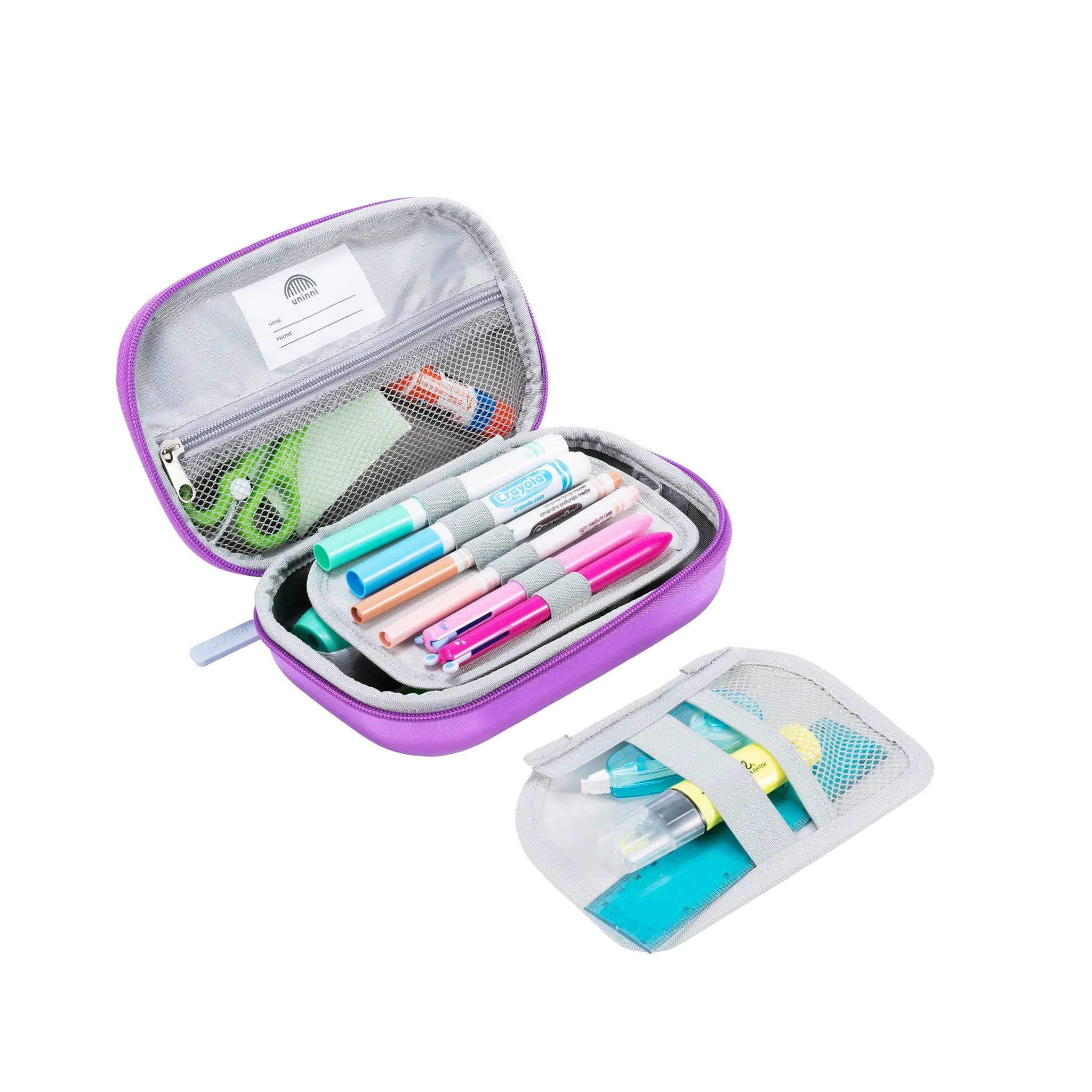 Arden Pencil Case - Metallic Lavender