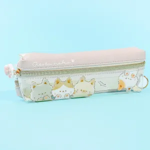 Asobo Neko Zippered Dual Compartment Pen Case