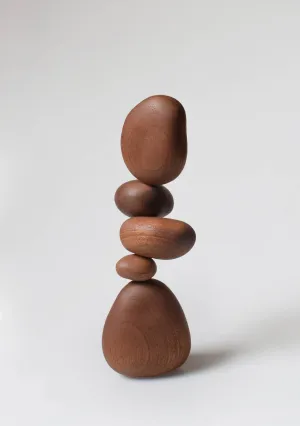 Balance Stone in Sapele Wood by Senser Woodcraft