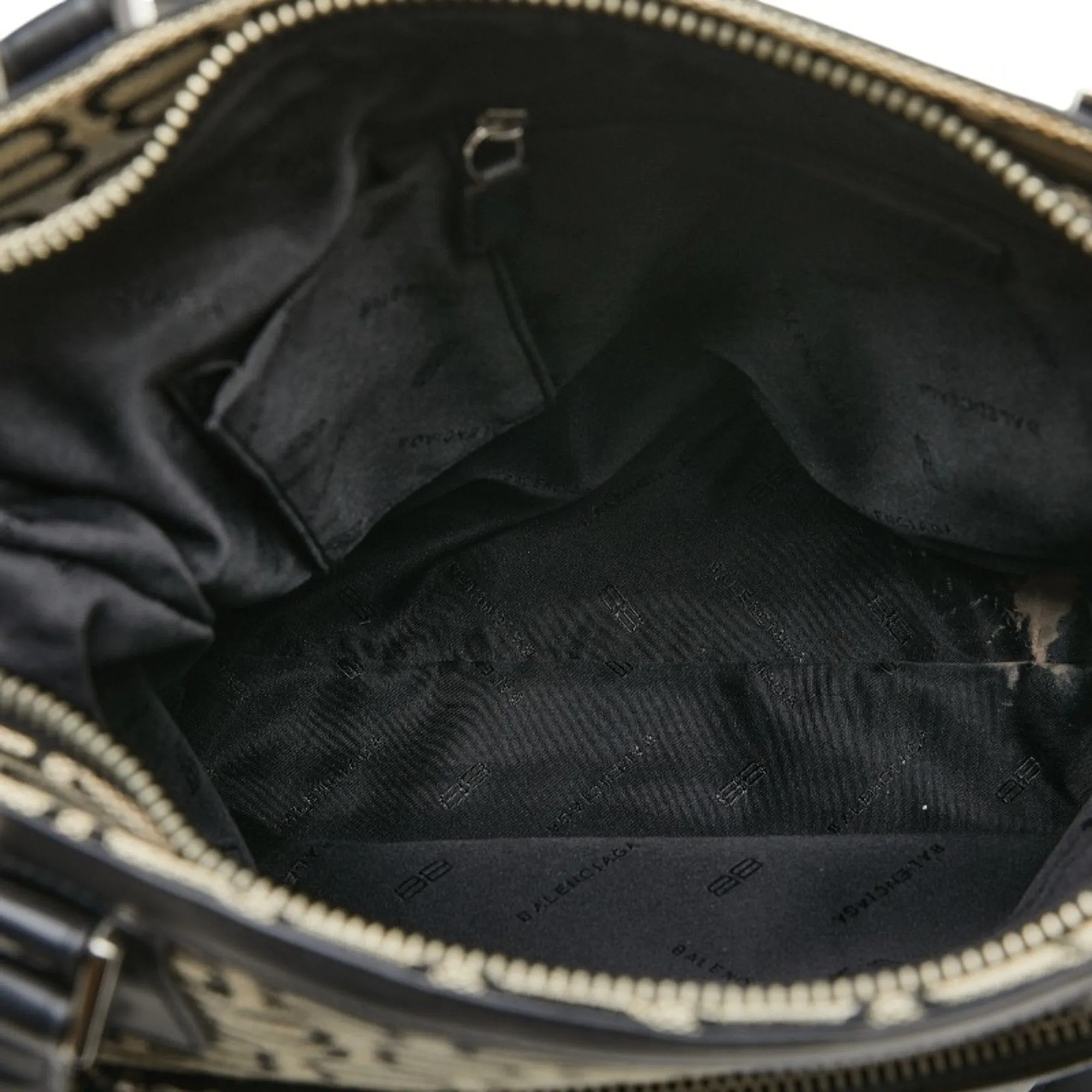 Balenciaga BB Logo Grey Canvas Bag