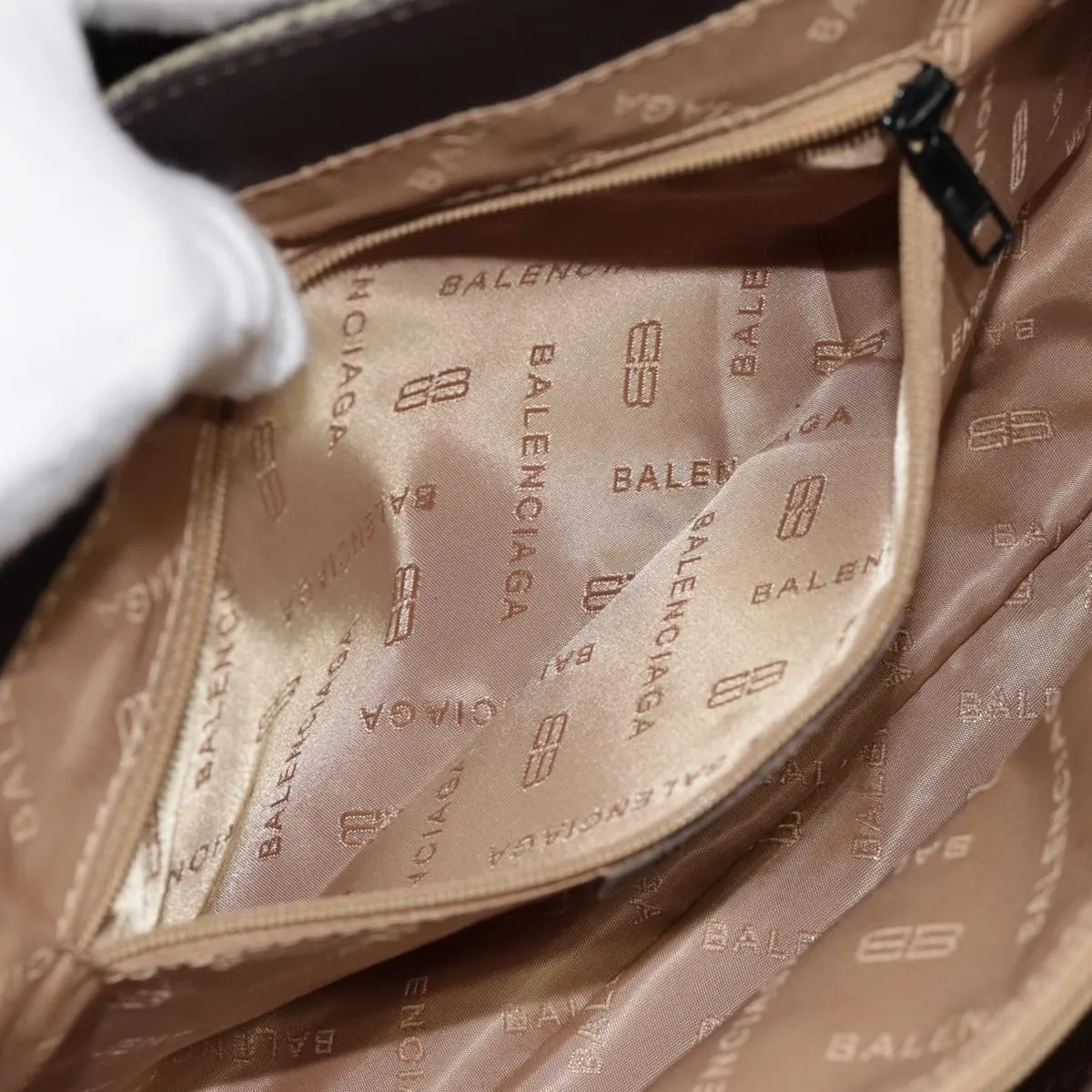 Balenciaga Beige Leather Bag
