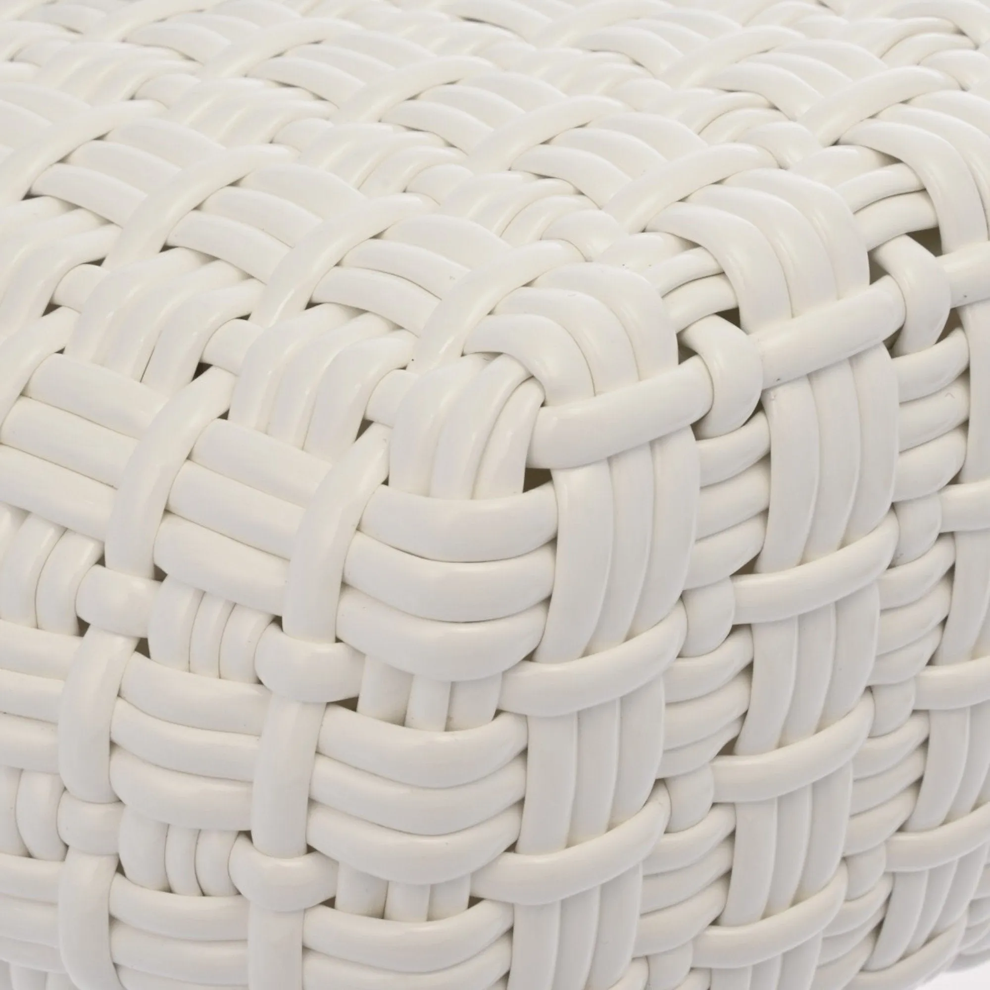 Balenciaga Bistro Basket White Leather Bag