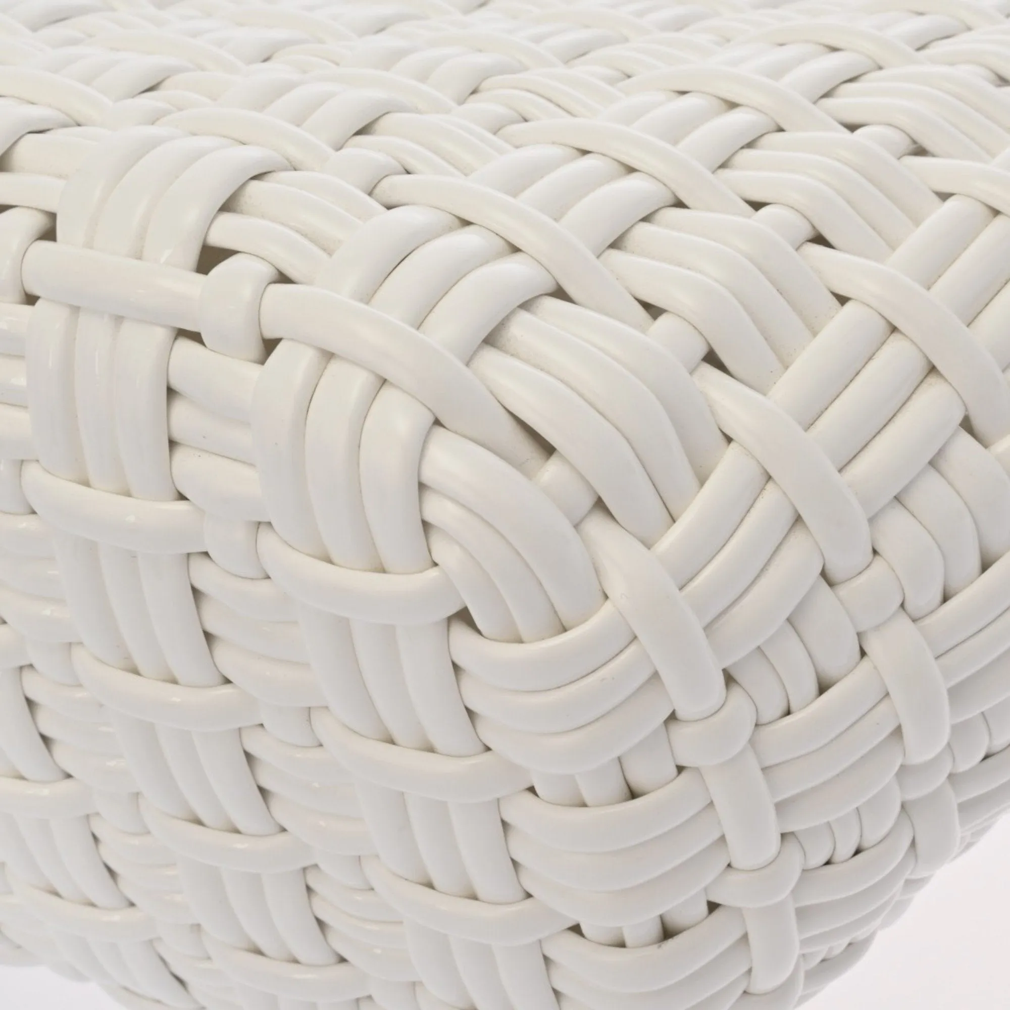 Balenciaga Bistro Basket White Leather Bag