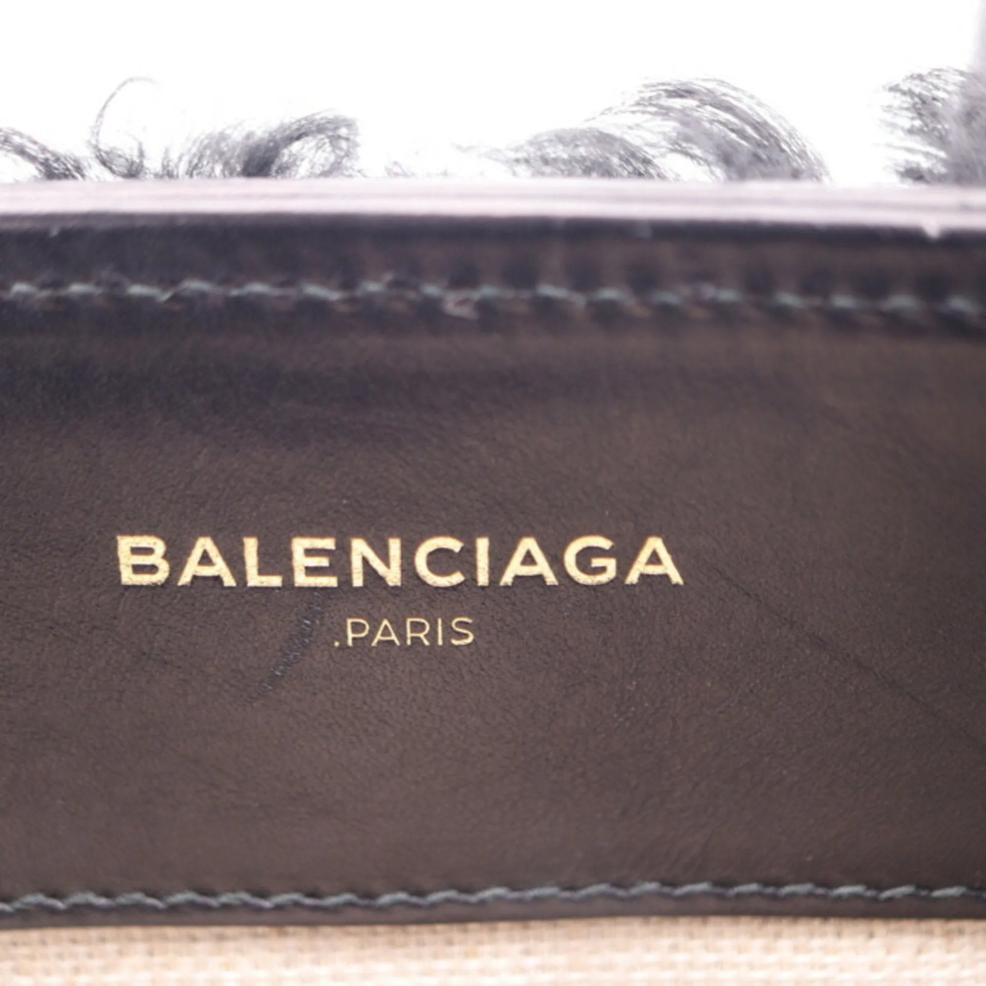 Balenciaga Black Wool Bag