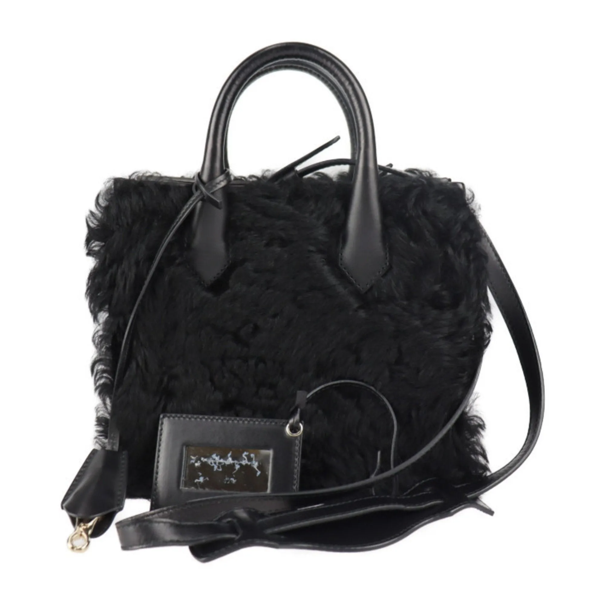 Balenciaga Black Wool Bag