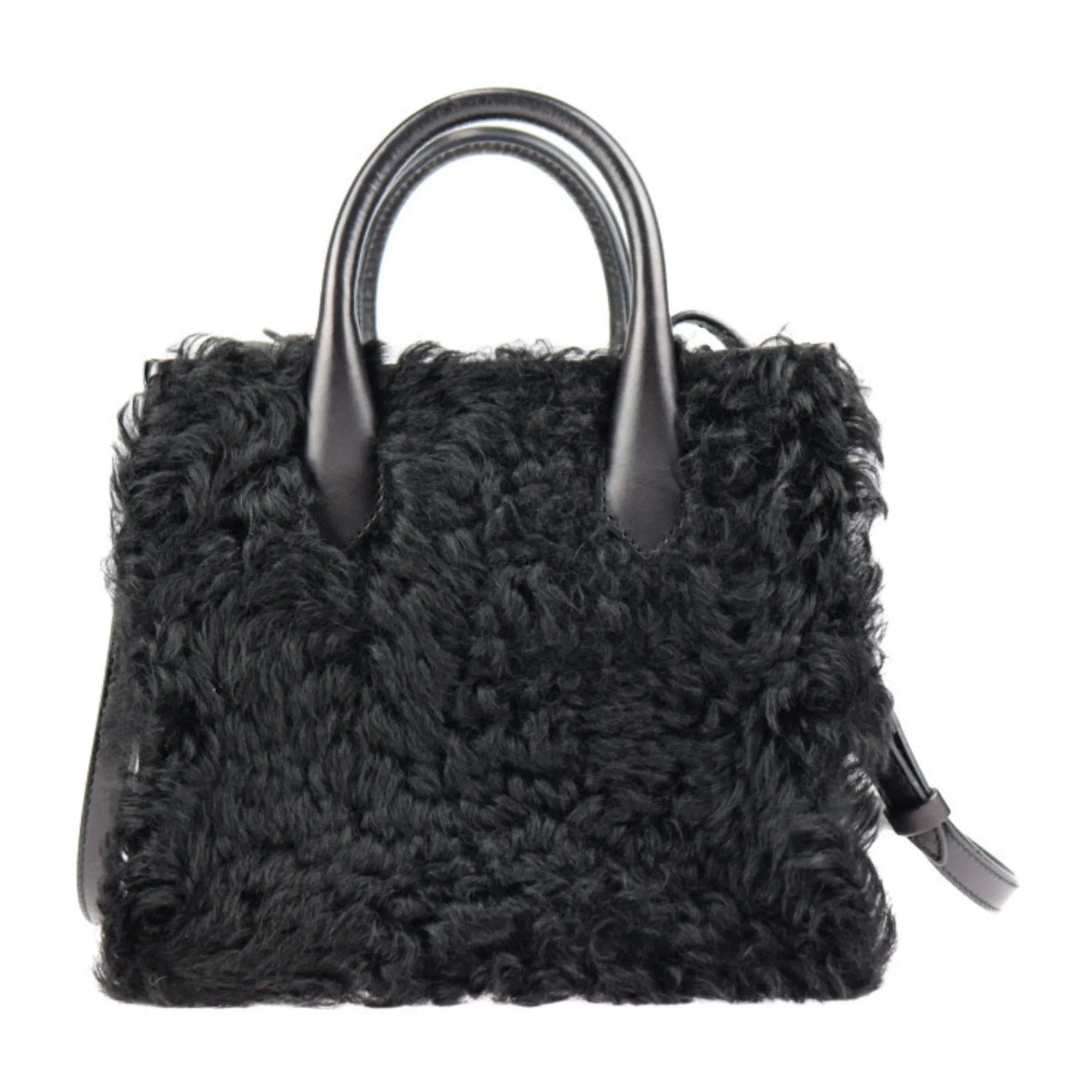Balenciaga Black Wool Bag
