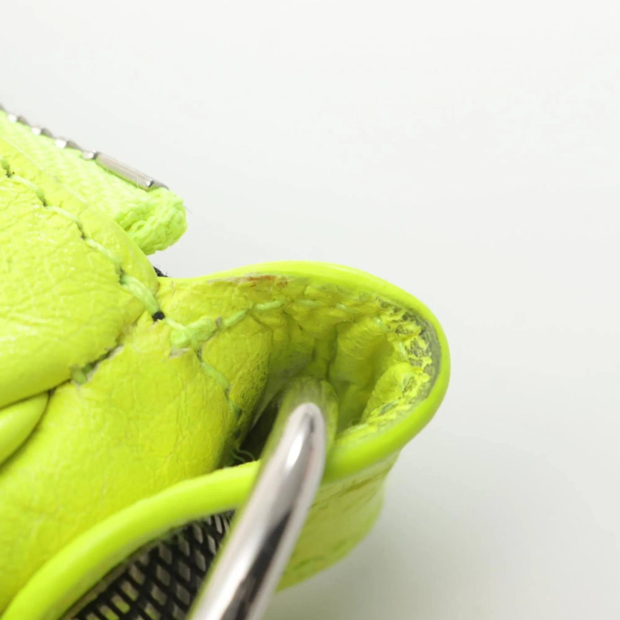 Balenciaga Green Leather Bag