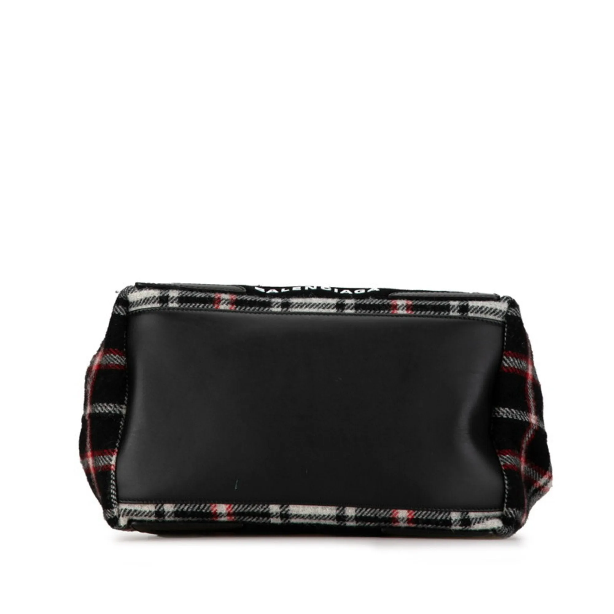 Balenciaga Navy Cabas Wool Bag