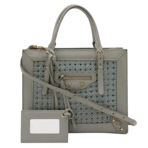 Balenciaga Papier Grey Leather Bag