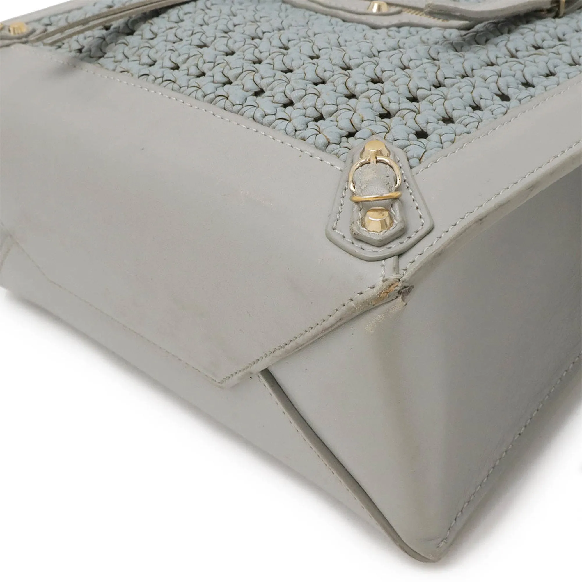 Balenciaga Papier Grey Leather Bag