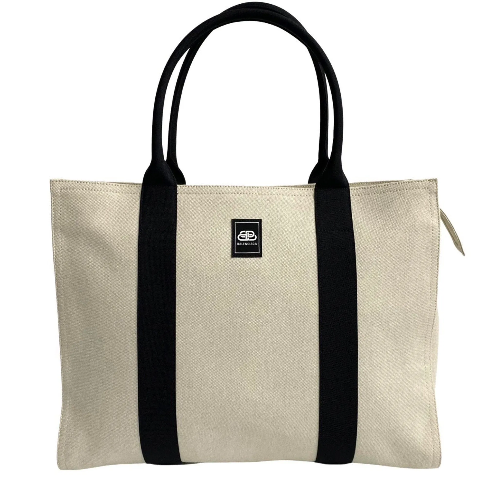 Balenciaga Trade Beige Canvas Bag