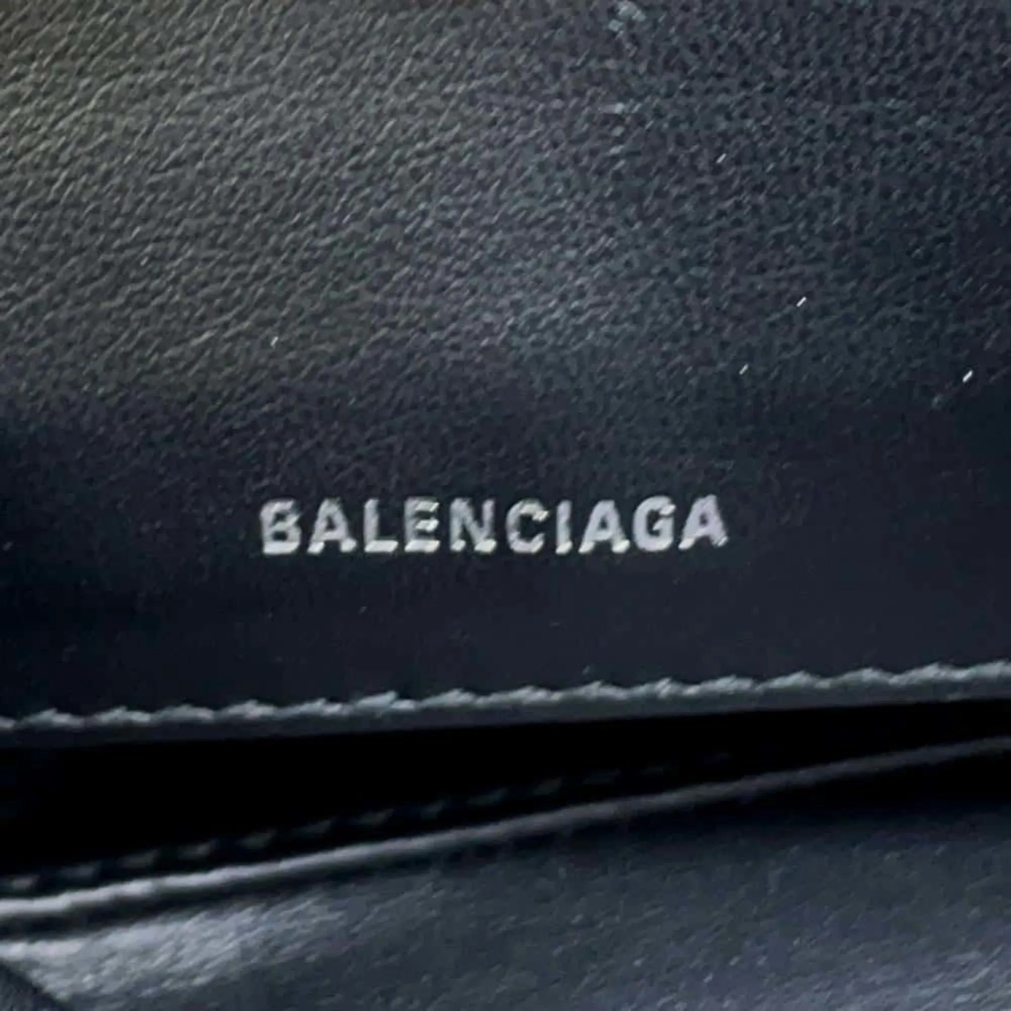 Balenciaga Triangle Blue Leather Bag