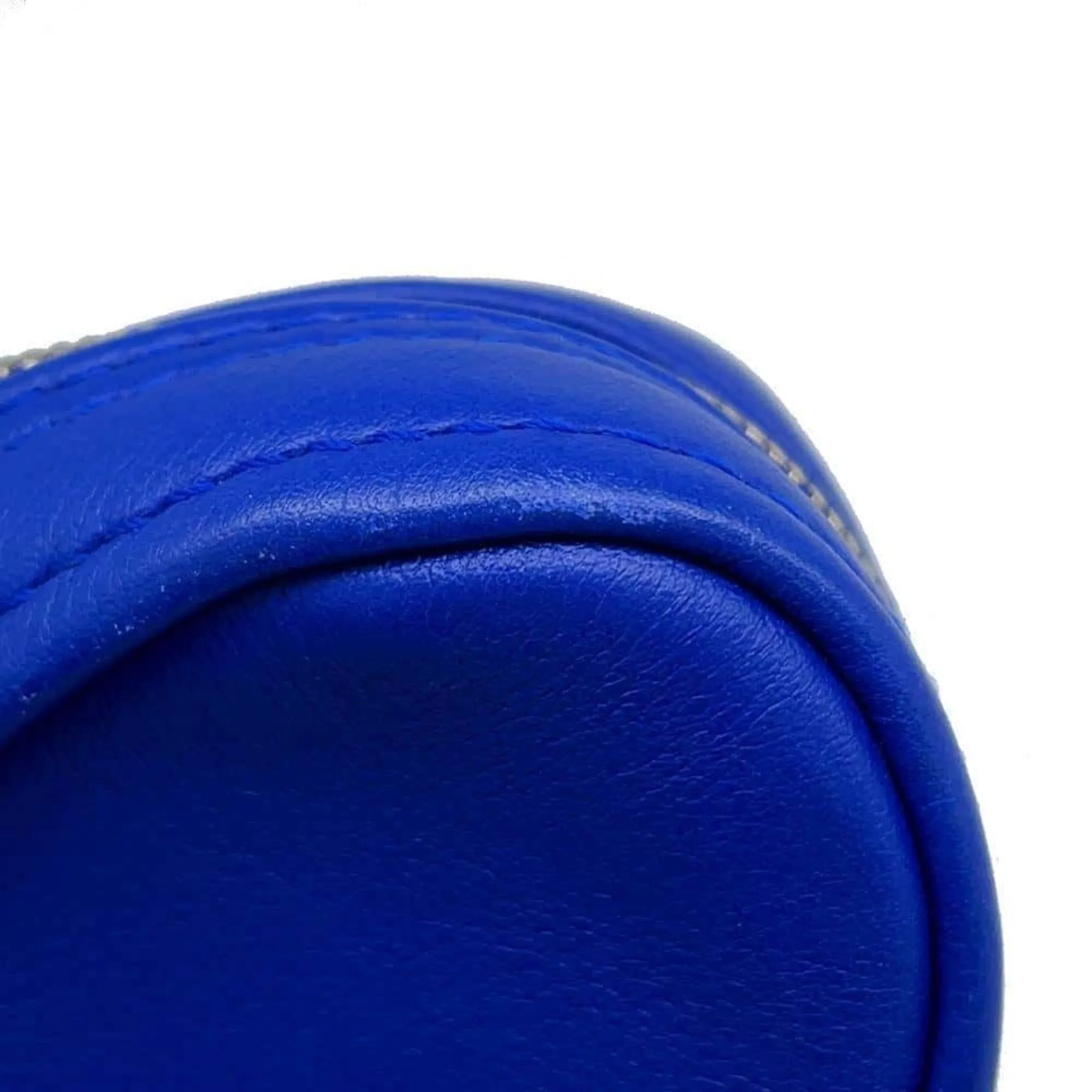 Balenciaga Triangle Blue Leather Bag