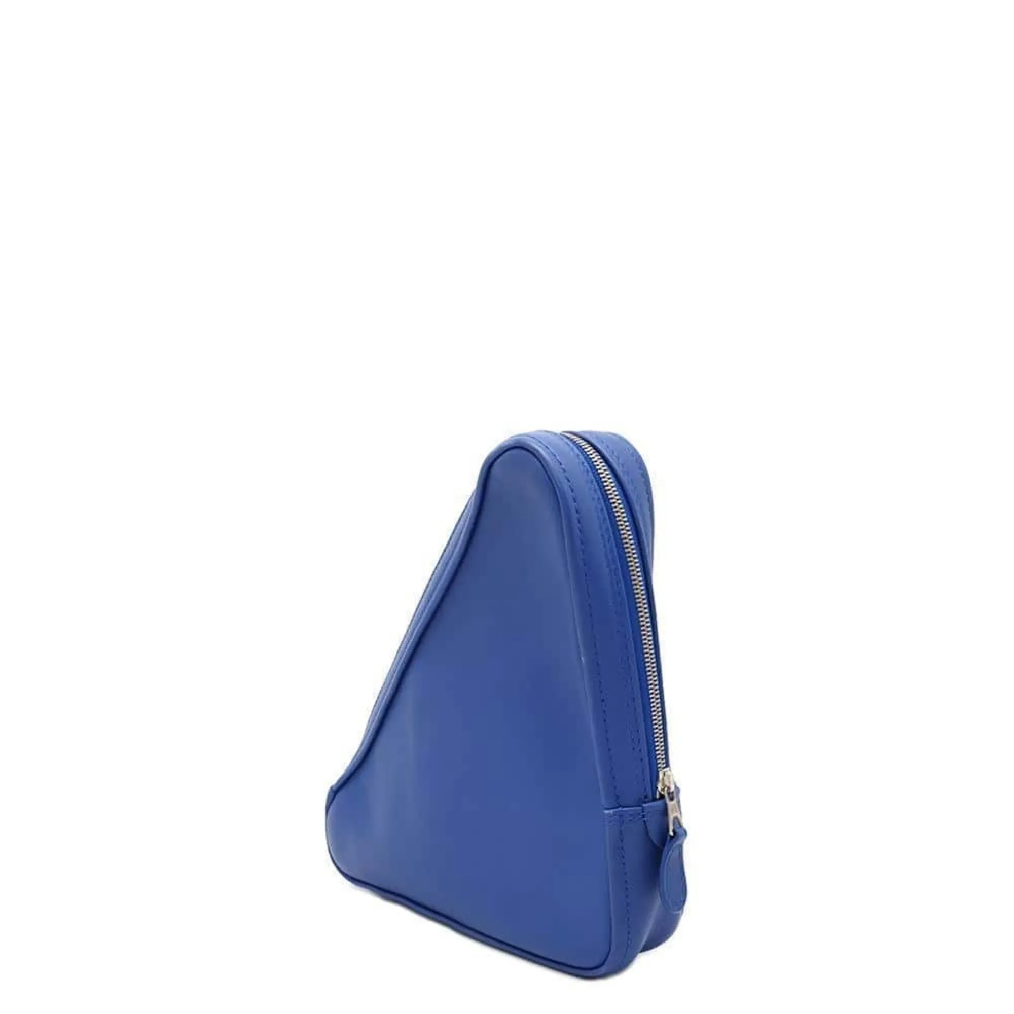 Balenciaga Triangle Blue Leather Bag